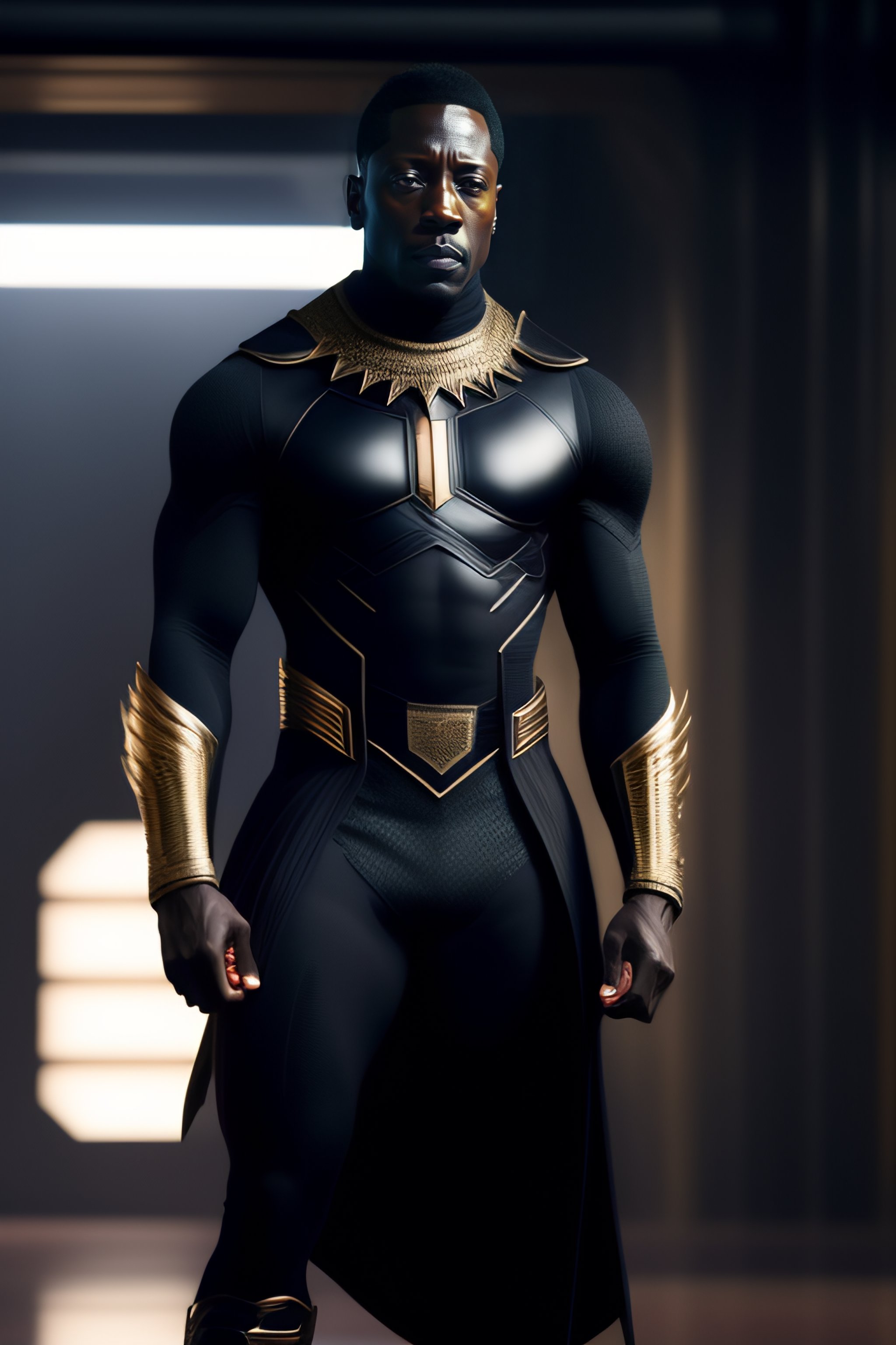 Lexica - Wesley Snipes as t'challa in black panther movie, full body