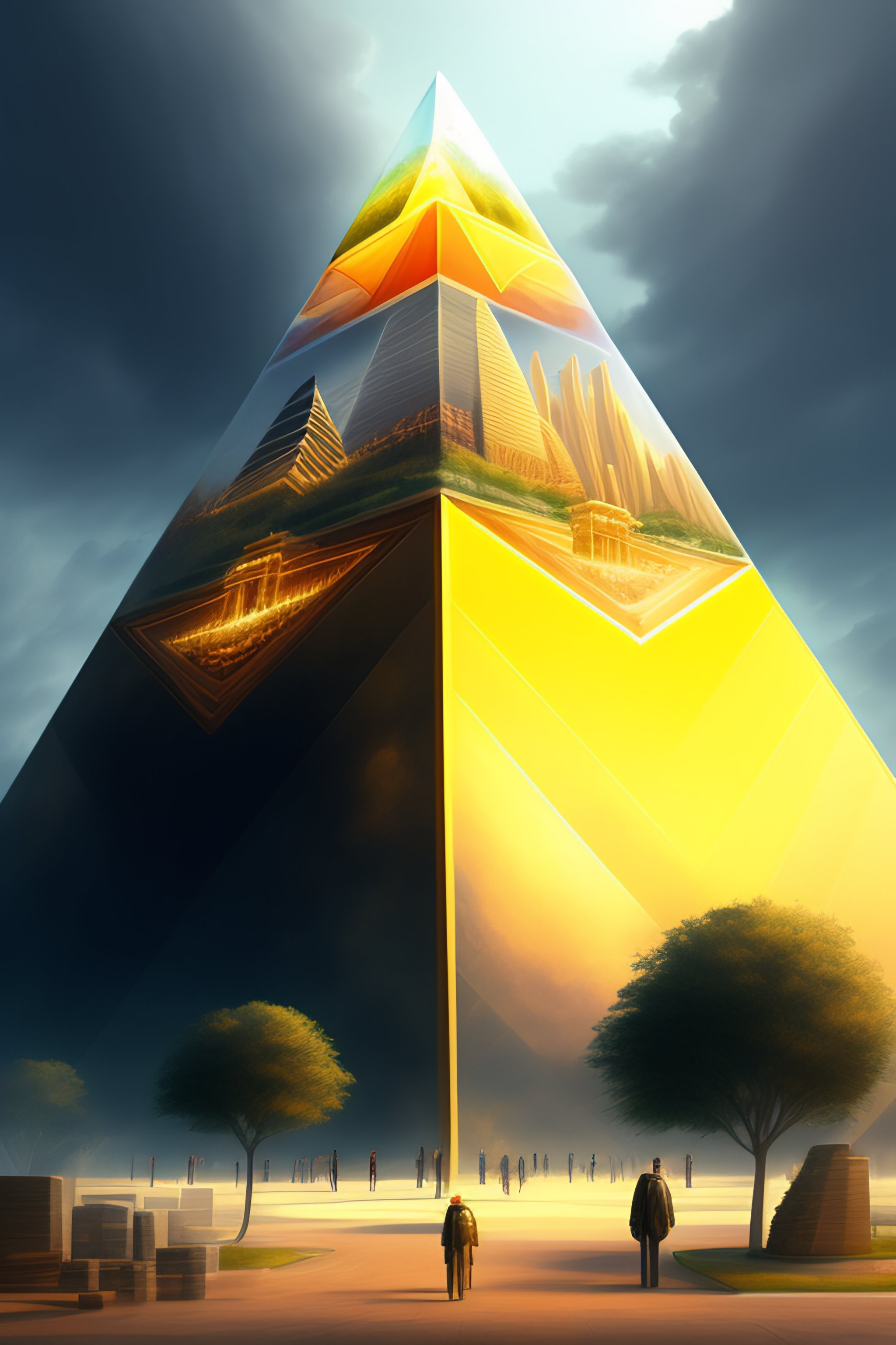 Lexica - PYRAMID IN THE CITY, CONCEPT ART