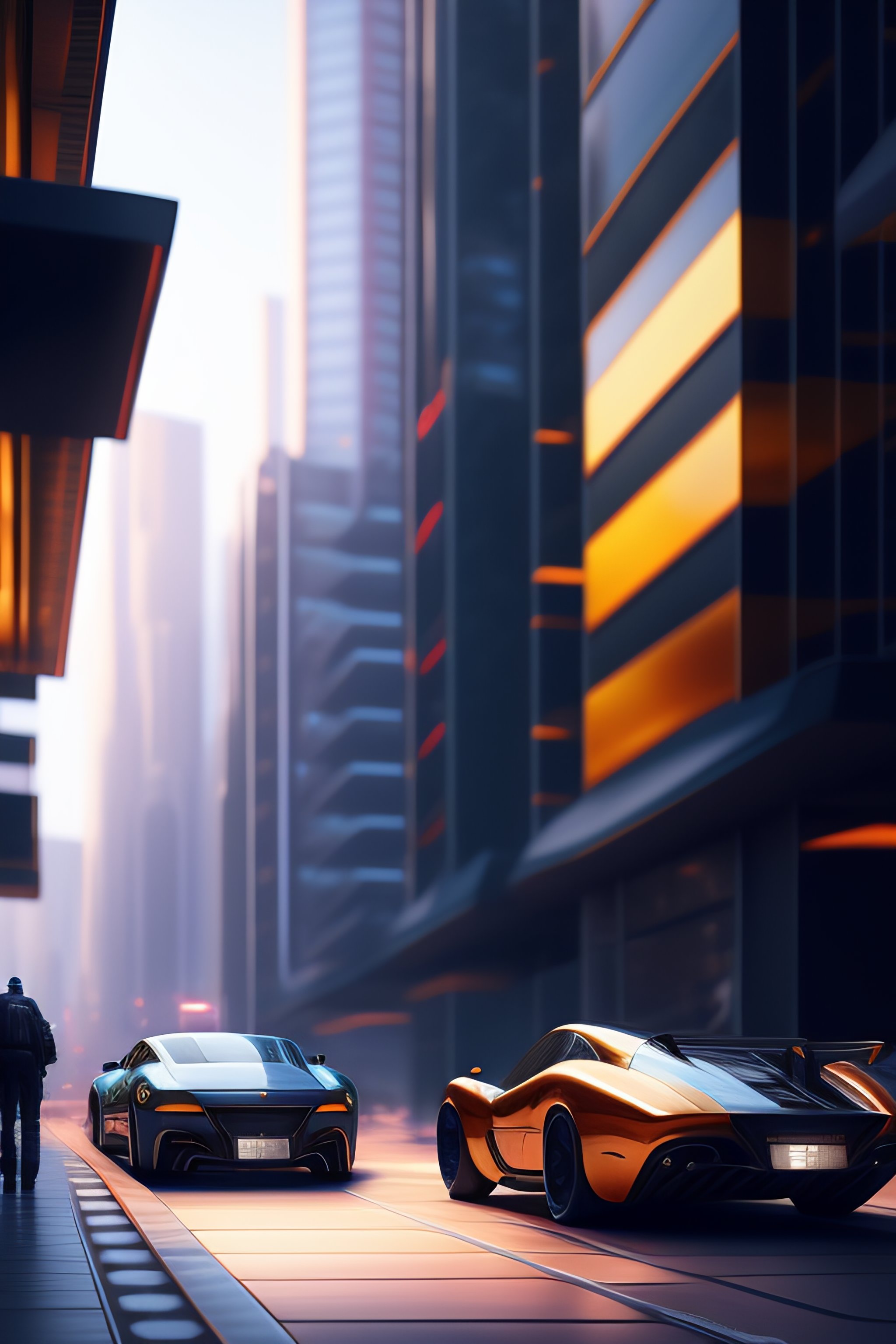 Lexica 8k Sifi City Background Fully Detailed Flying Sifi Cars
