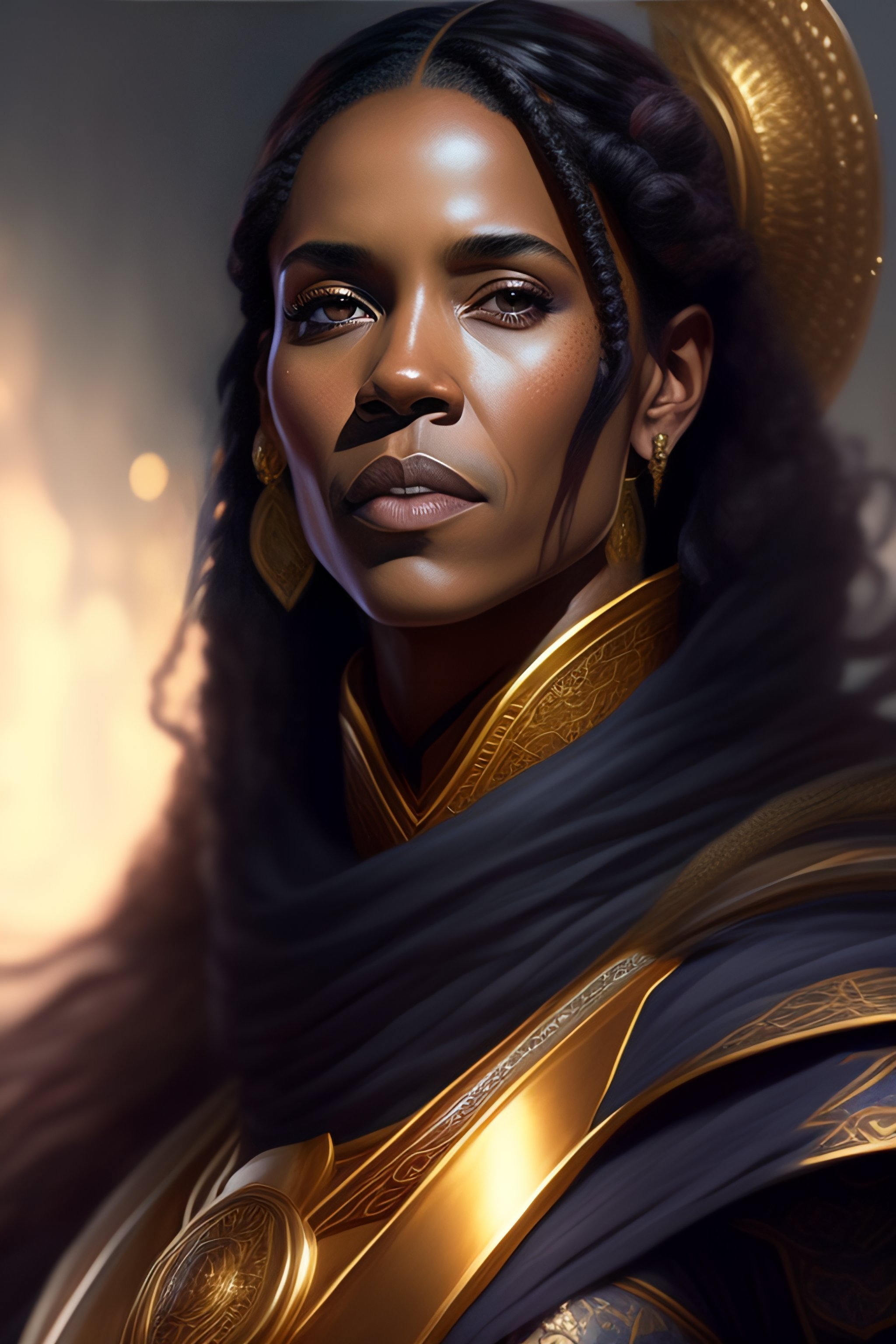 Lexica - Barack Obama As A Warrior, D & D, Fantasy, Intricate, Elegant 