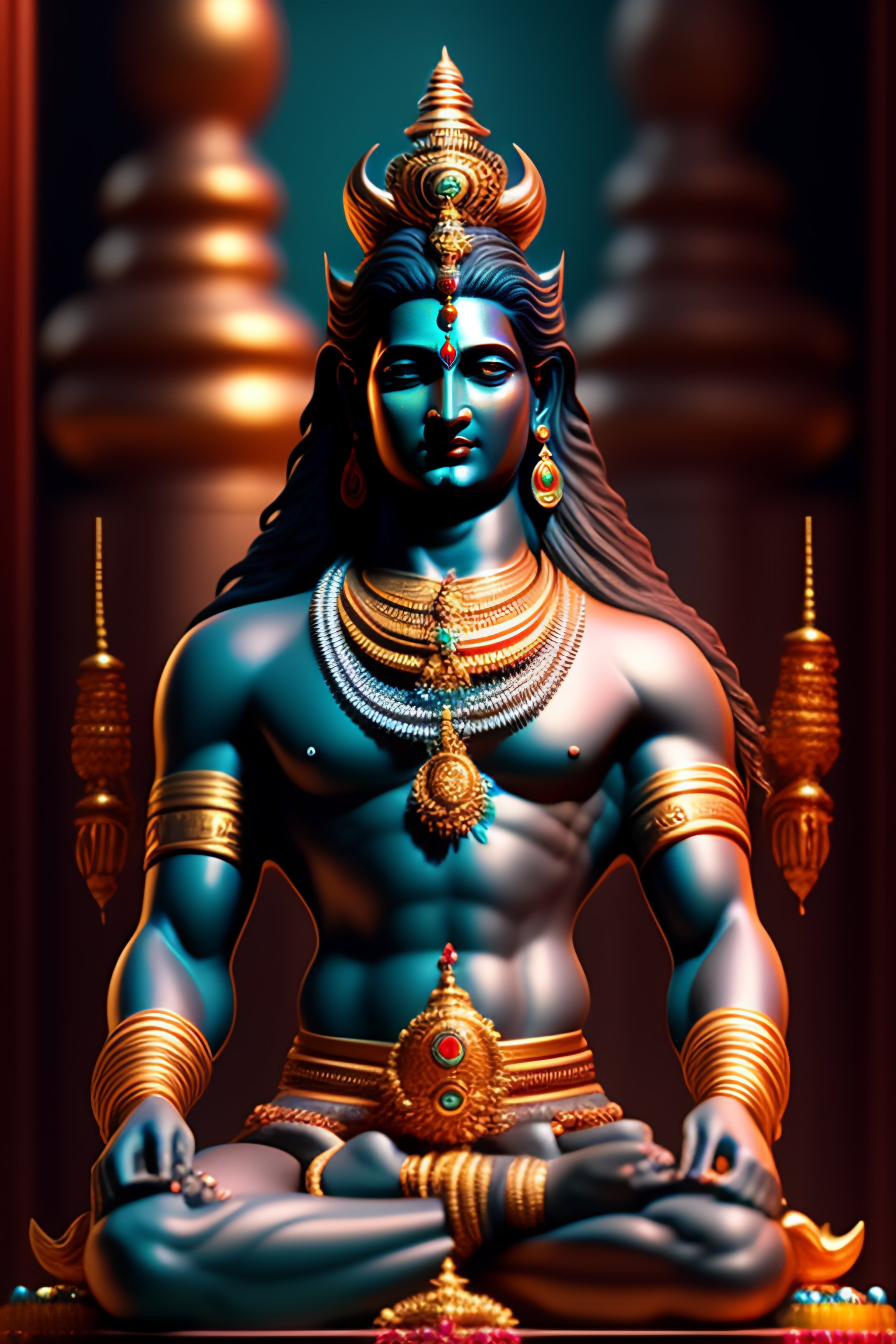 Lexica Lord shiva on earth hd 4k