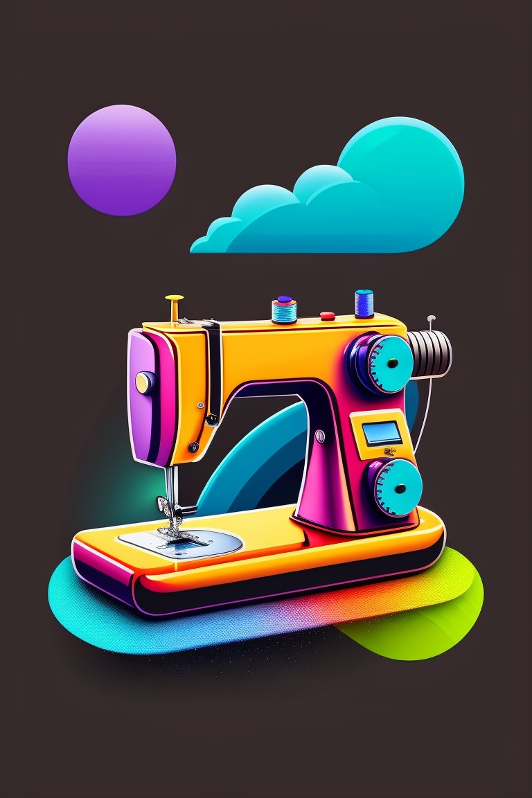 Lexica Print for Tshirt. sewing machine to sew tshirt Paint, art, illustration on cloth pop art