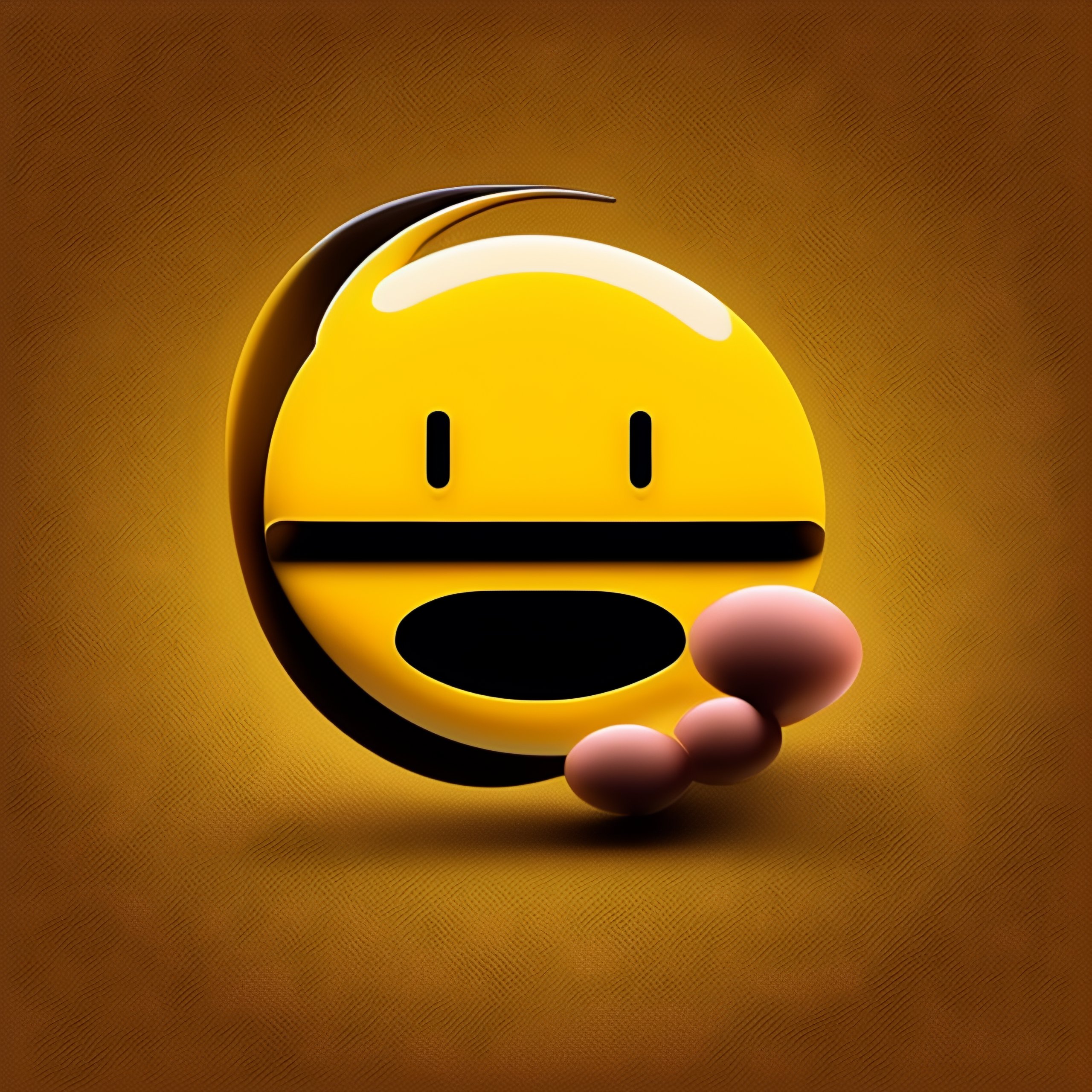 Lexica - Perfect round drawing of one centered classic 2D yellow emoji ...