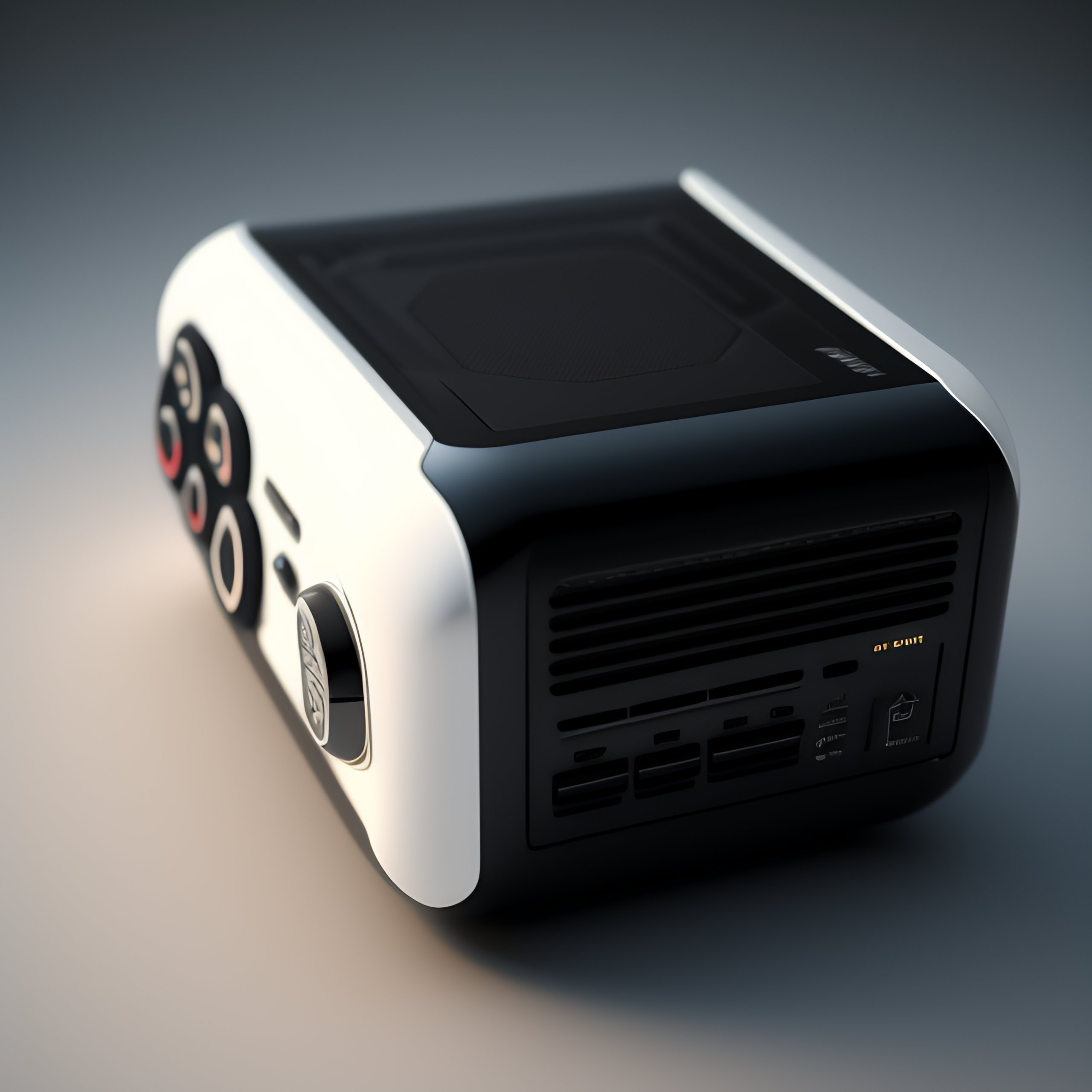 Lexica - A video game console designed by Dieter Rams. Intricate render ...