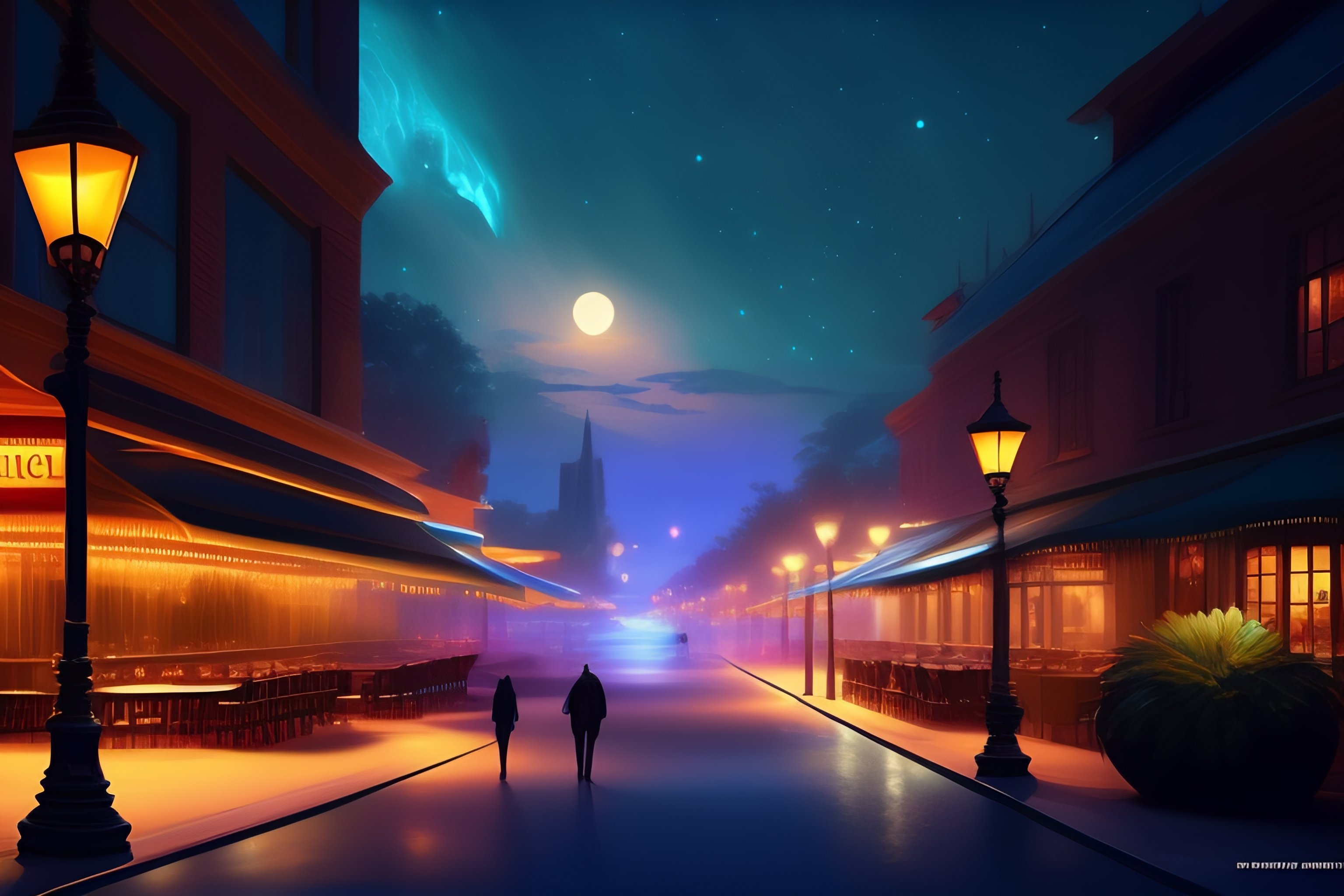 Lexica - Concept art for gh night life