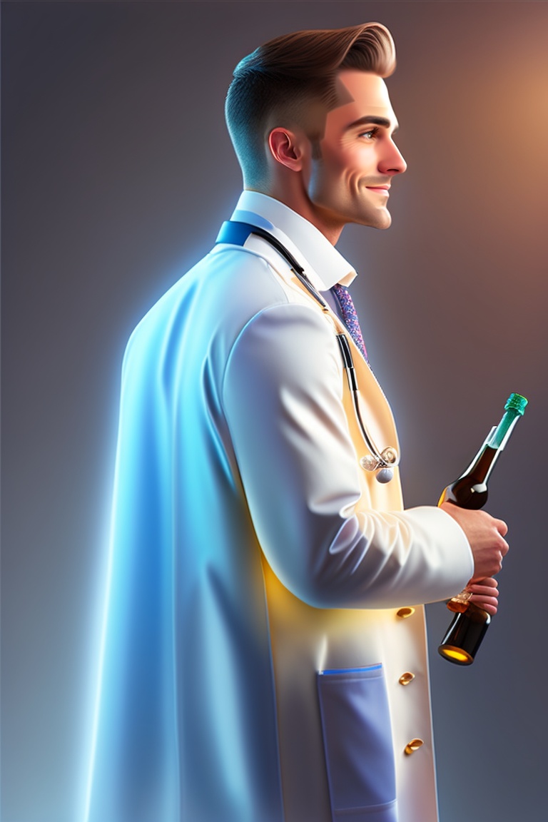Lexica - A handsome, healthy doctor. well ironed dress with doctor's ...