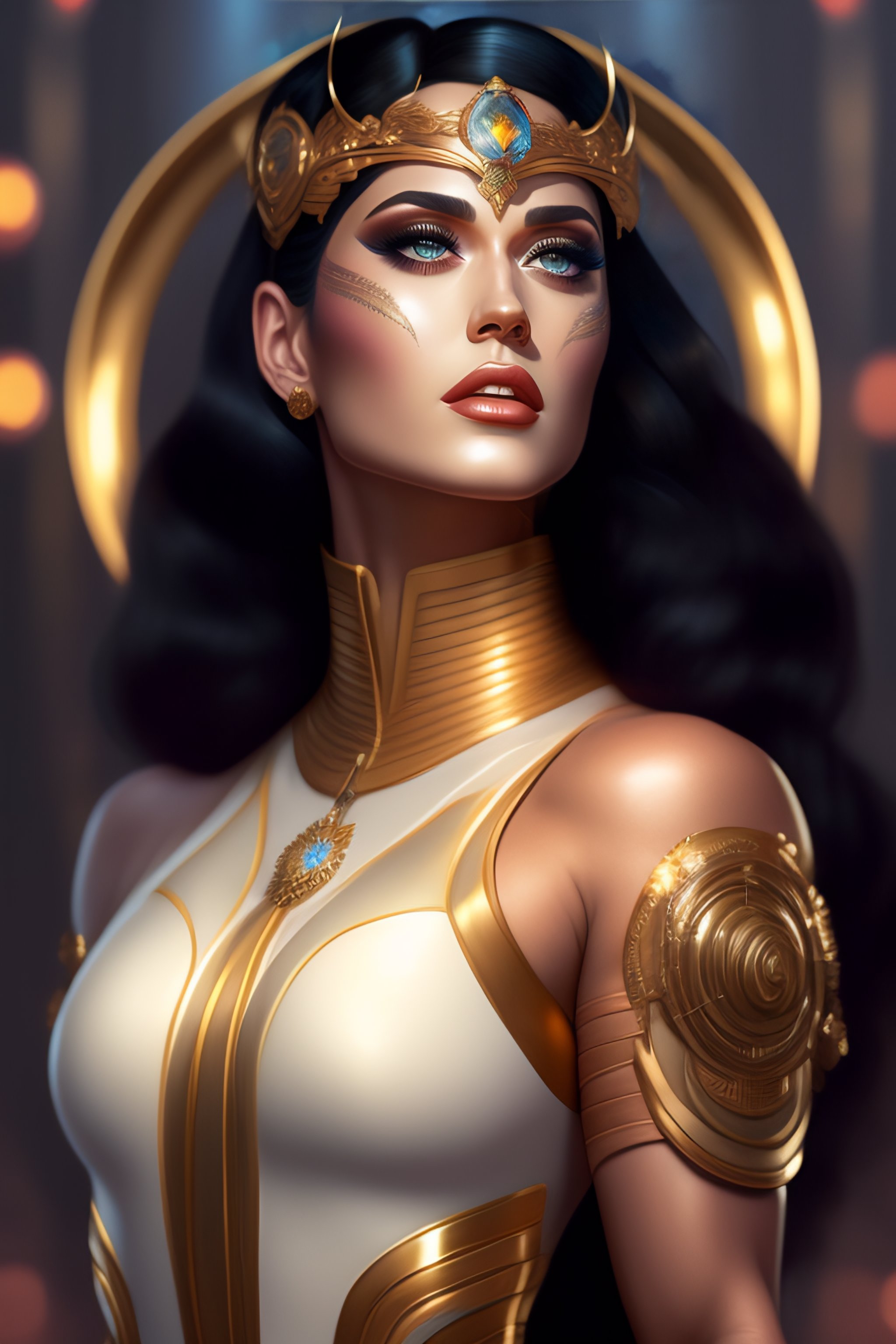 Lexica - Katy Perry as a muscular cyborg, intricate, elegant, highly ...