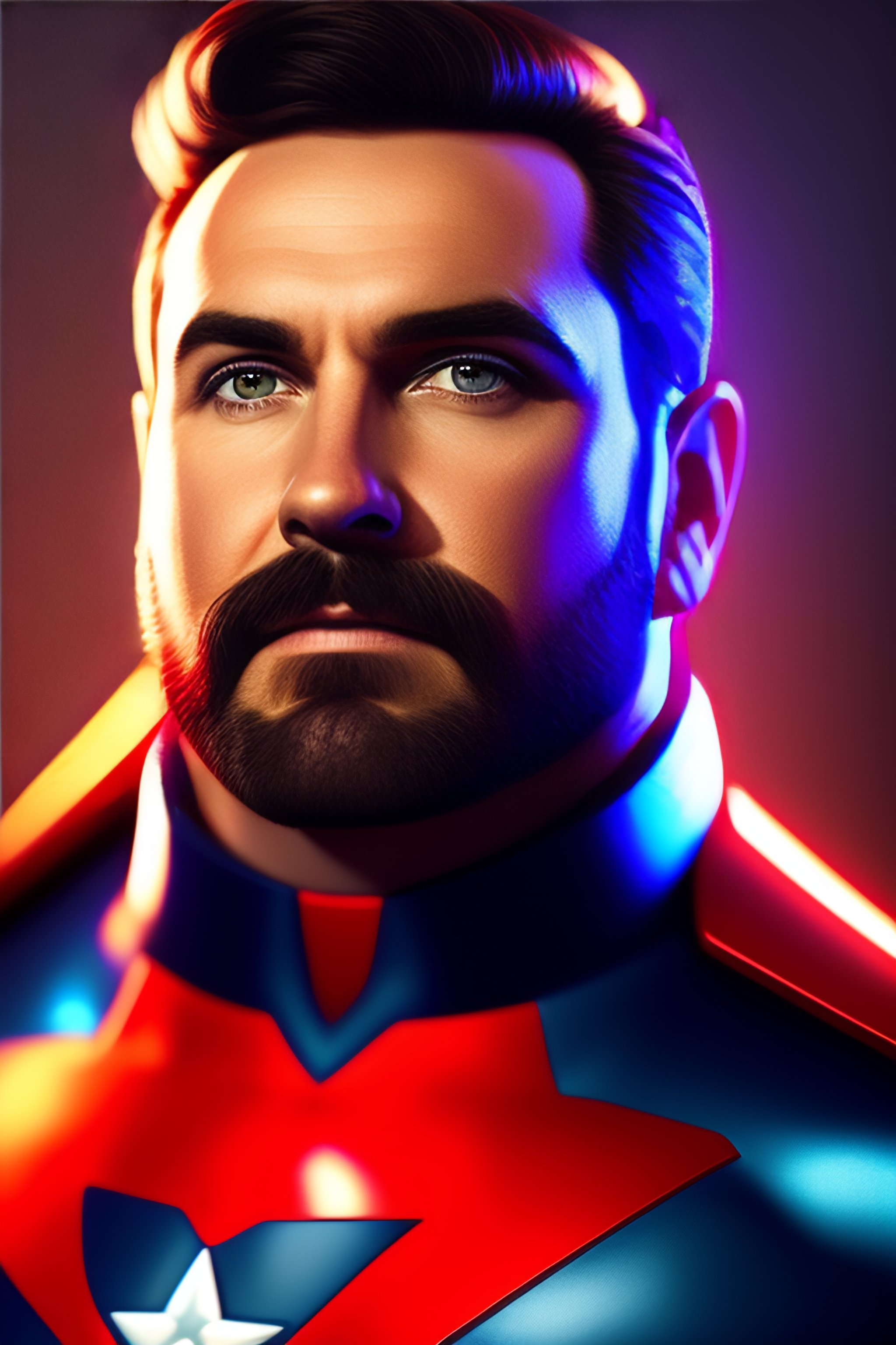 Lexica Charles hoskinson as capitan america blender 4k