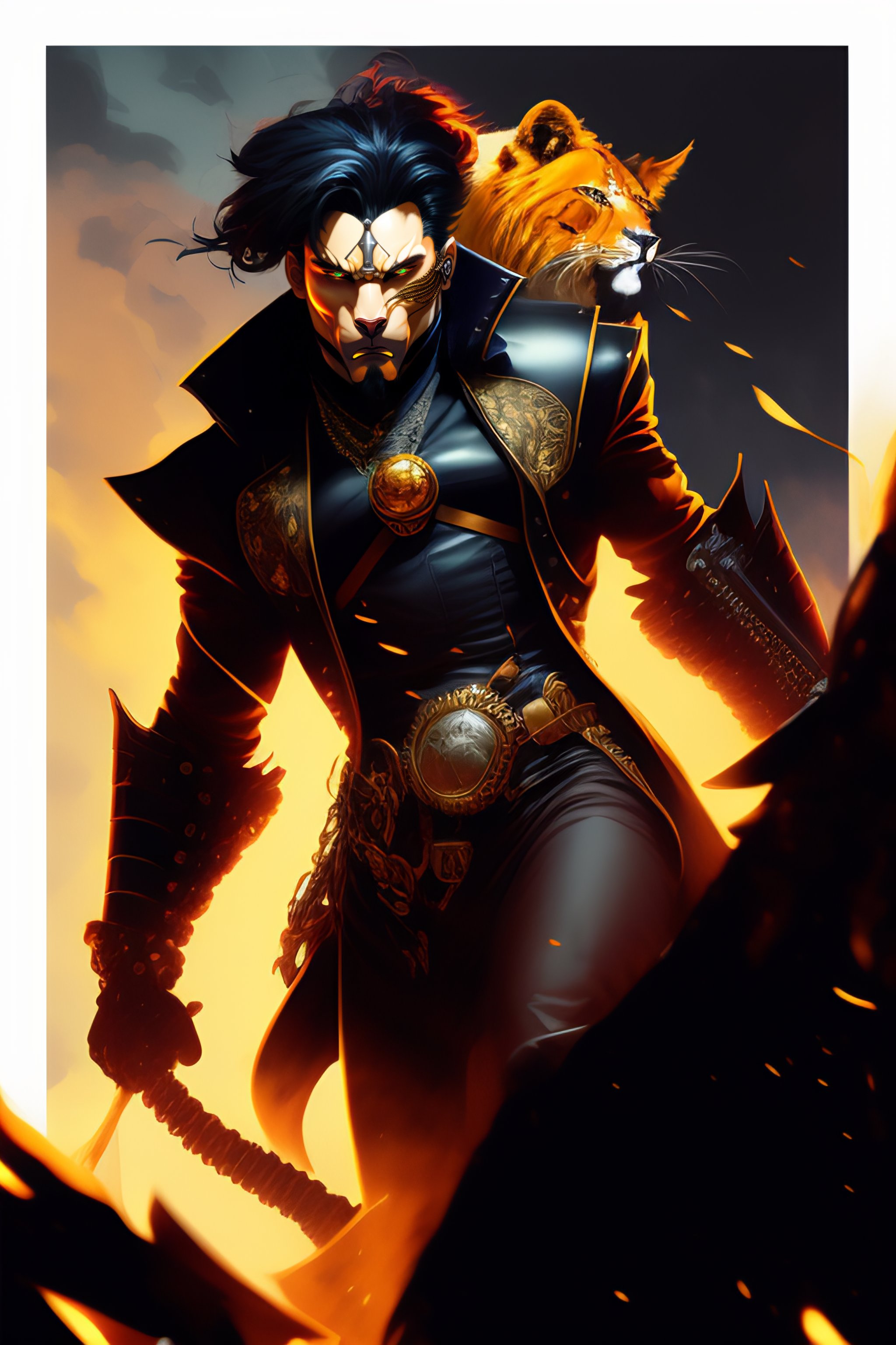 Lexica - An anthropomorhic Cybernetic/Steampunk Goth-Macabre Man with a ...