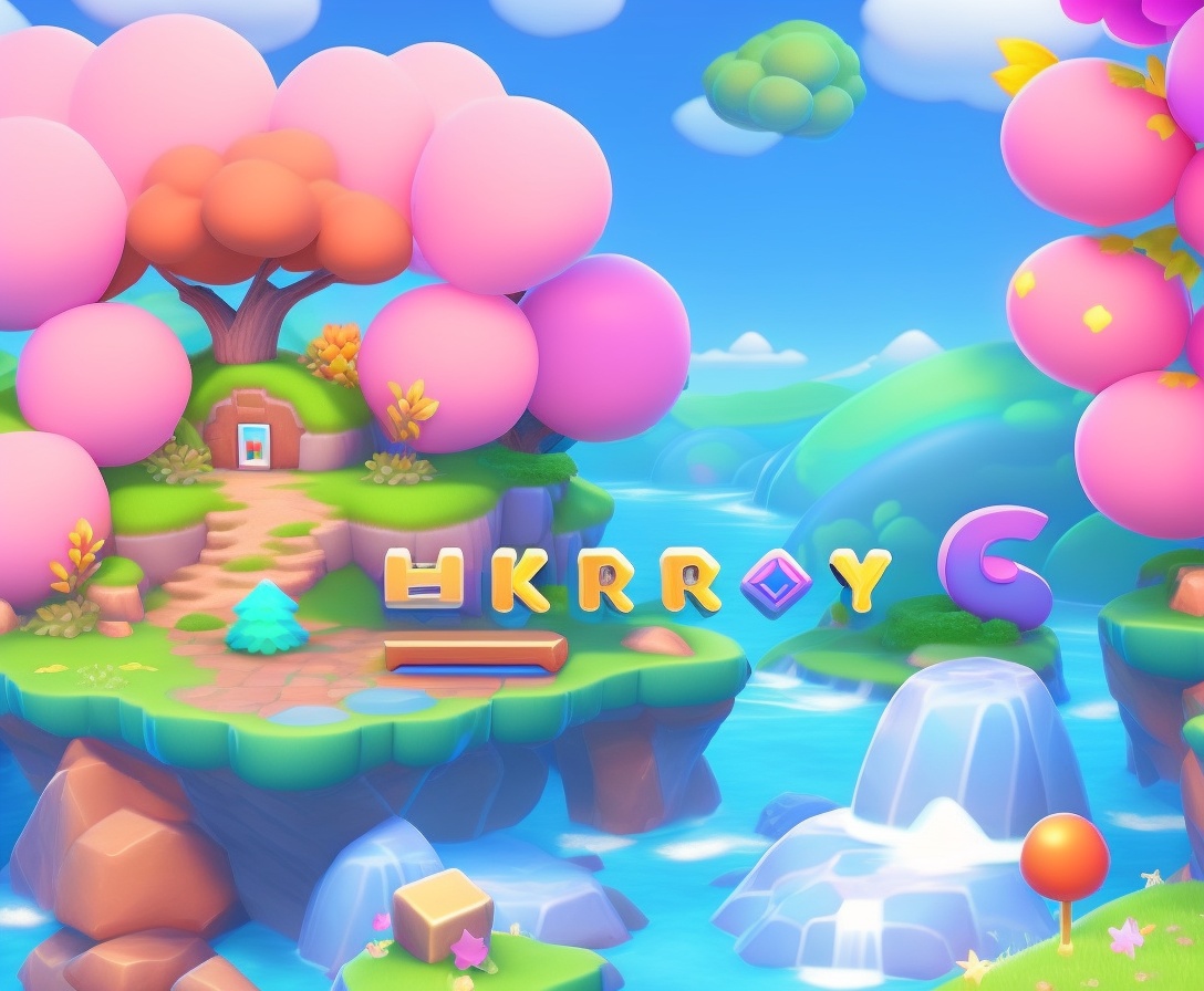 Lexica - 2D illustration, Kirby Star Allies, daylight, map, game areas ...
