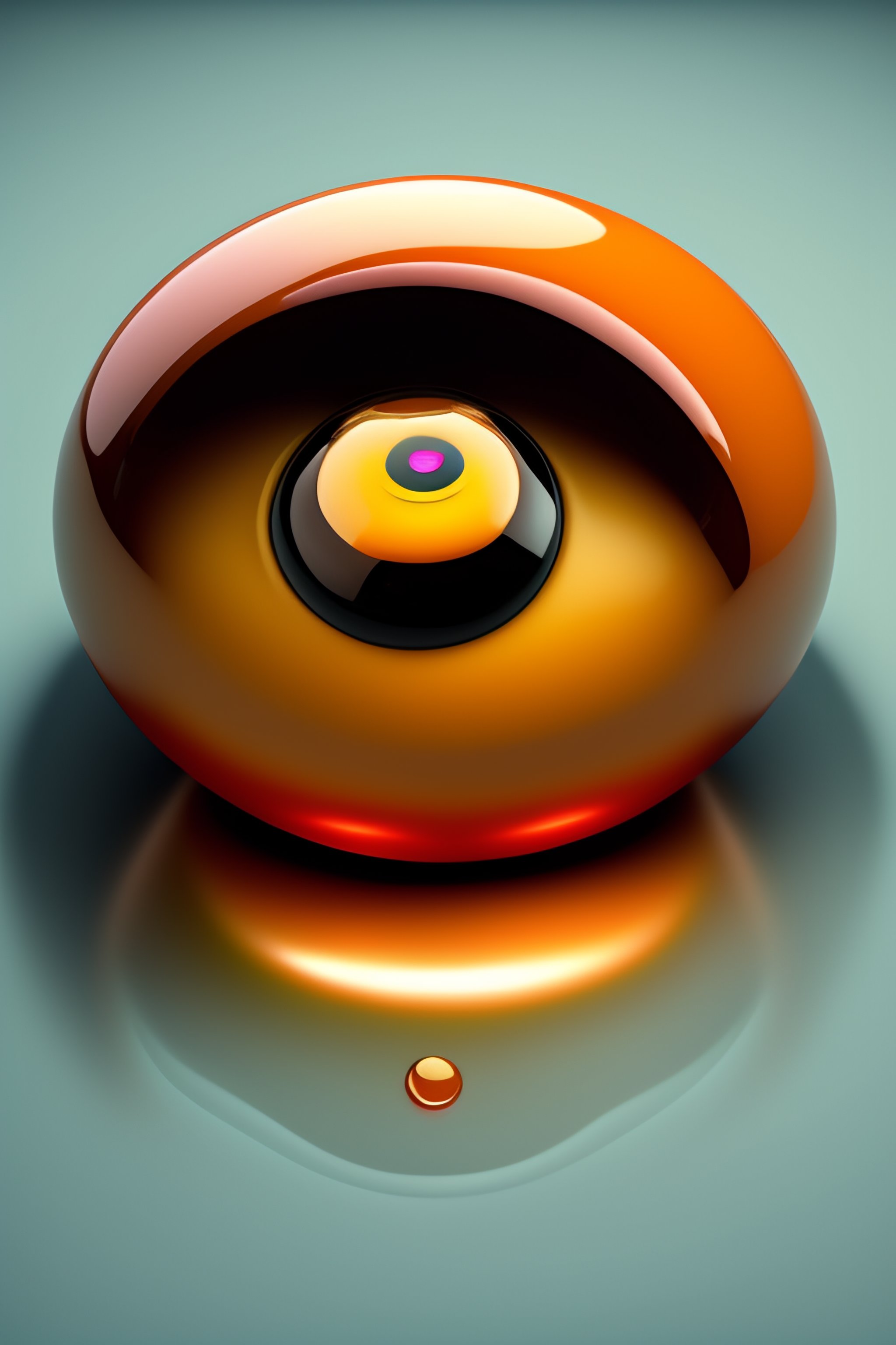 Lexica A happy blob of sourcream with big beady eyes,