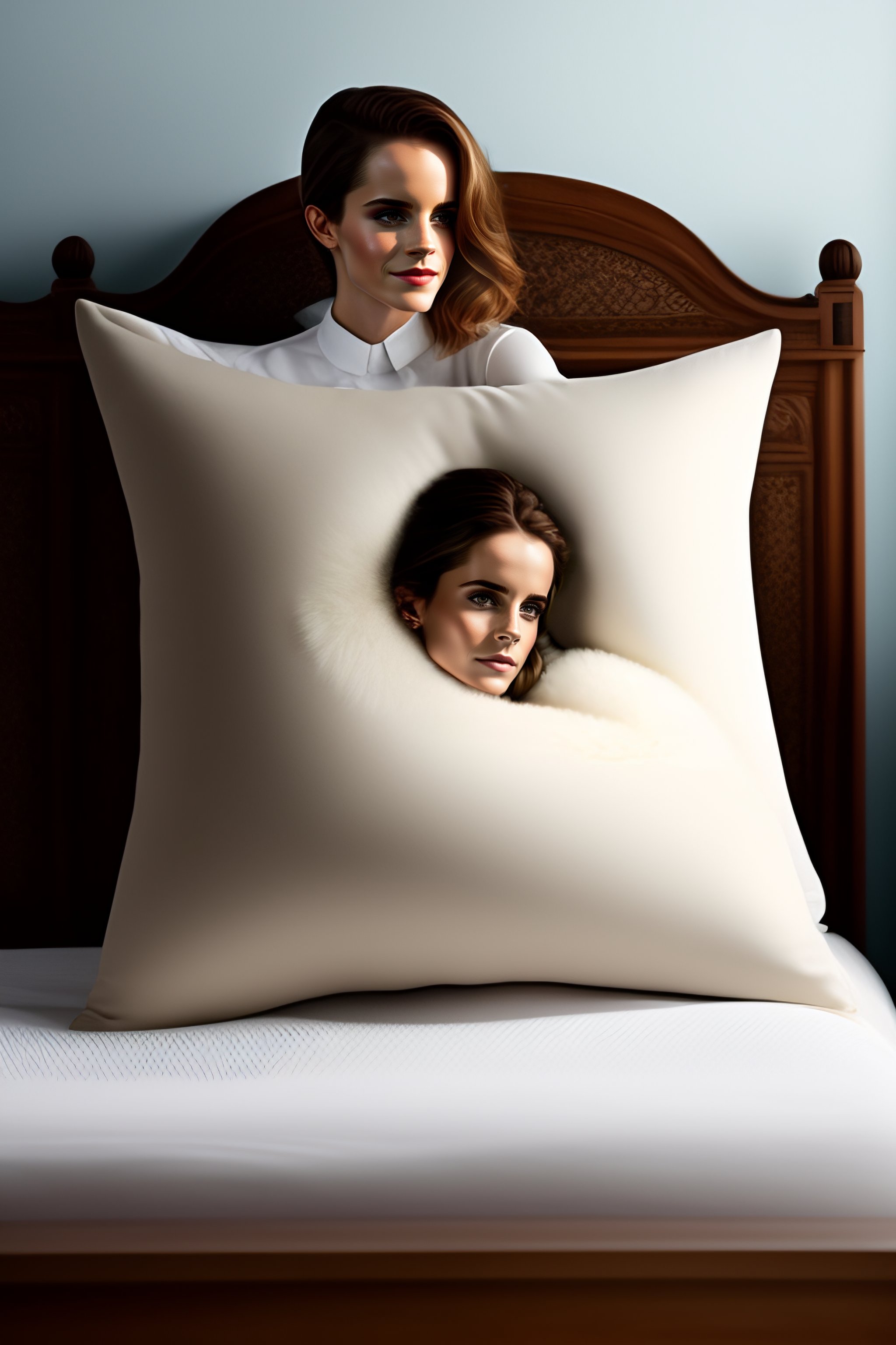 Lexica - Emma watson riding her pillow, on all