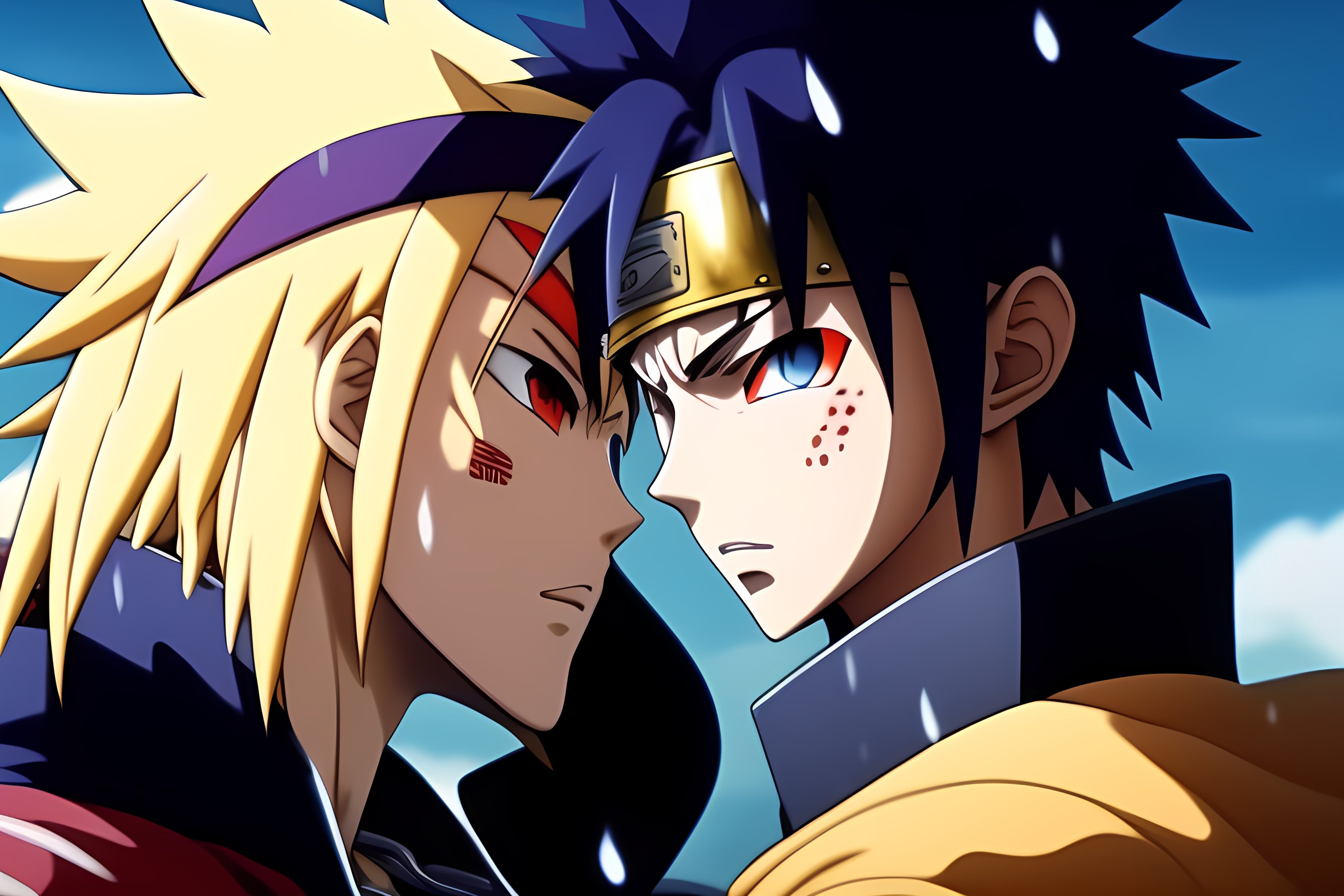 Lexica - Epic fight naruto sasuke raining