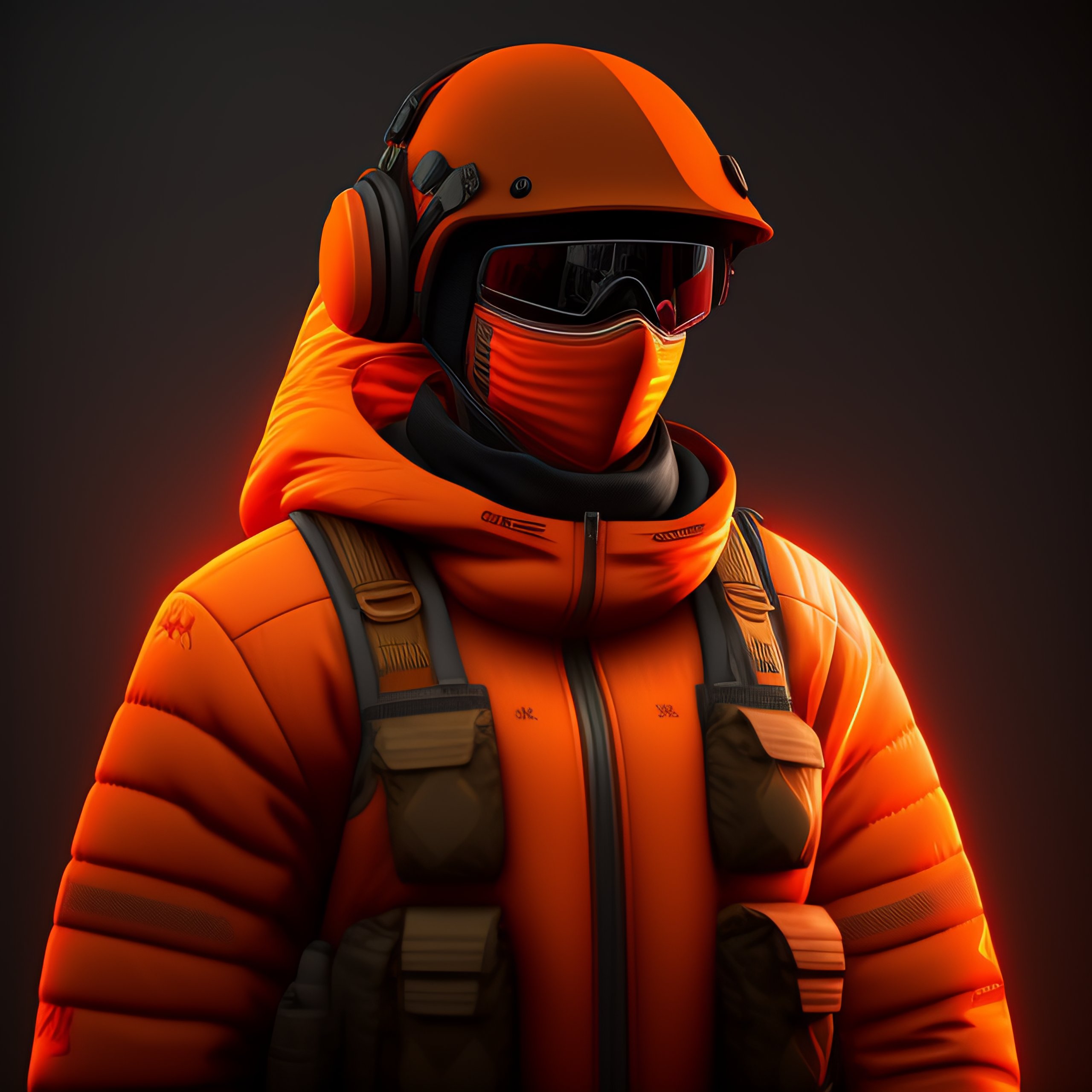 Lexica - CS-GO deluxe terrorist skin , hollographic orange details ...