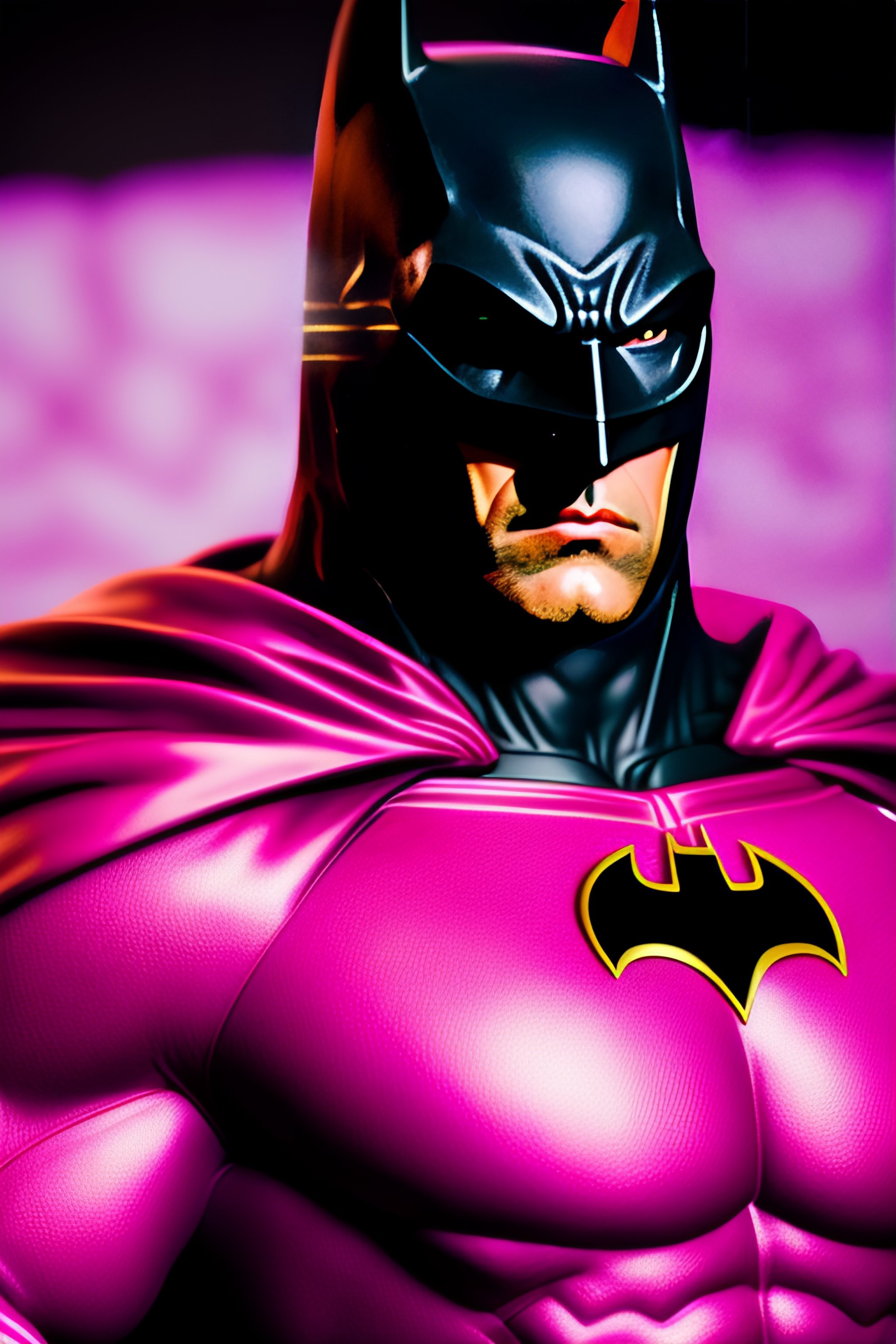 Lexica - Batman in a pink suit