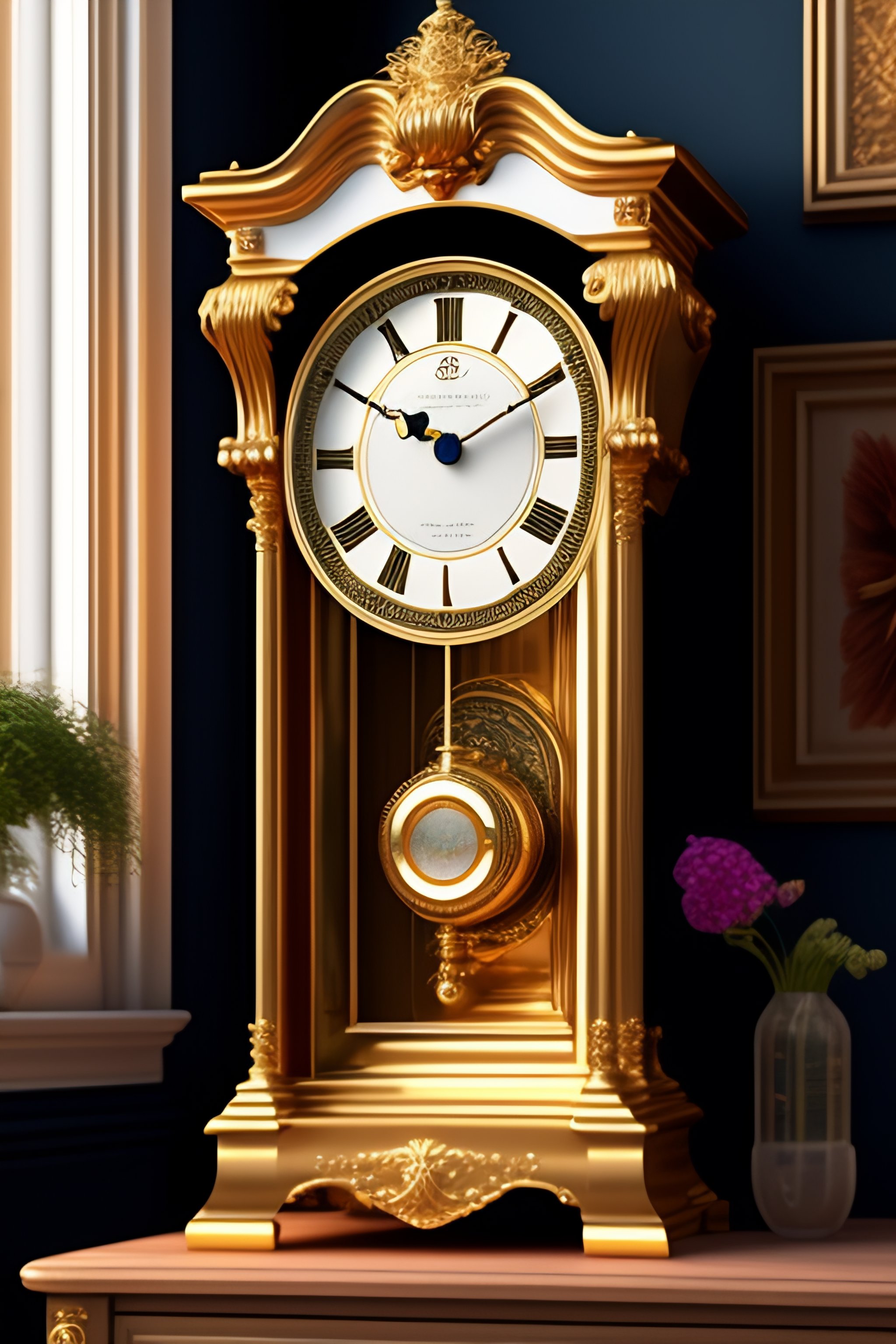Lexica - Advertisement of an elegant clock