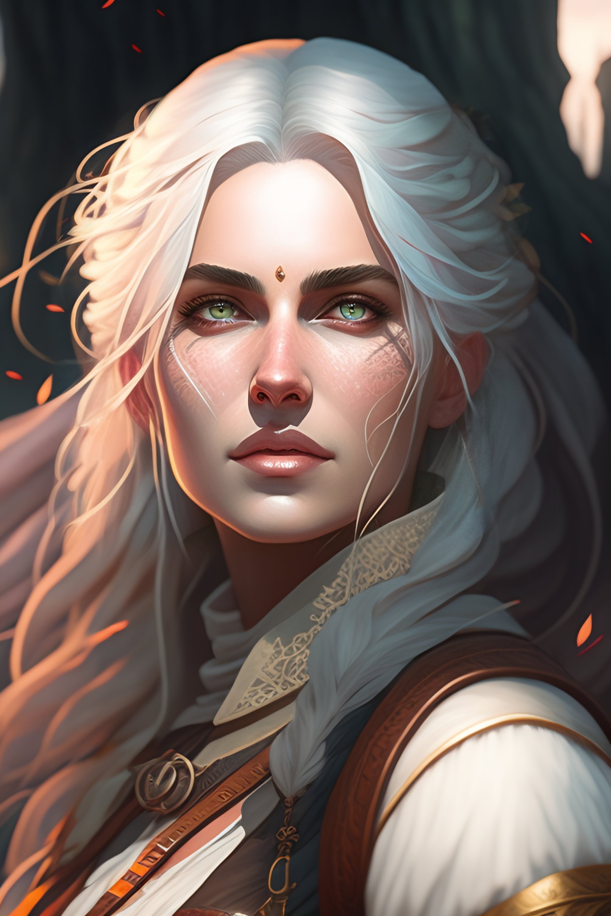 Lexica Highly Detailed Portrait Of Ciri The Witcher Stephen Bliss Unreal Engine Fantasy Art 3827