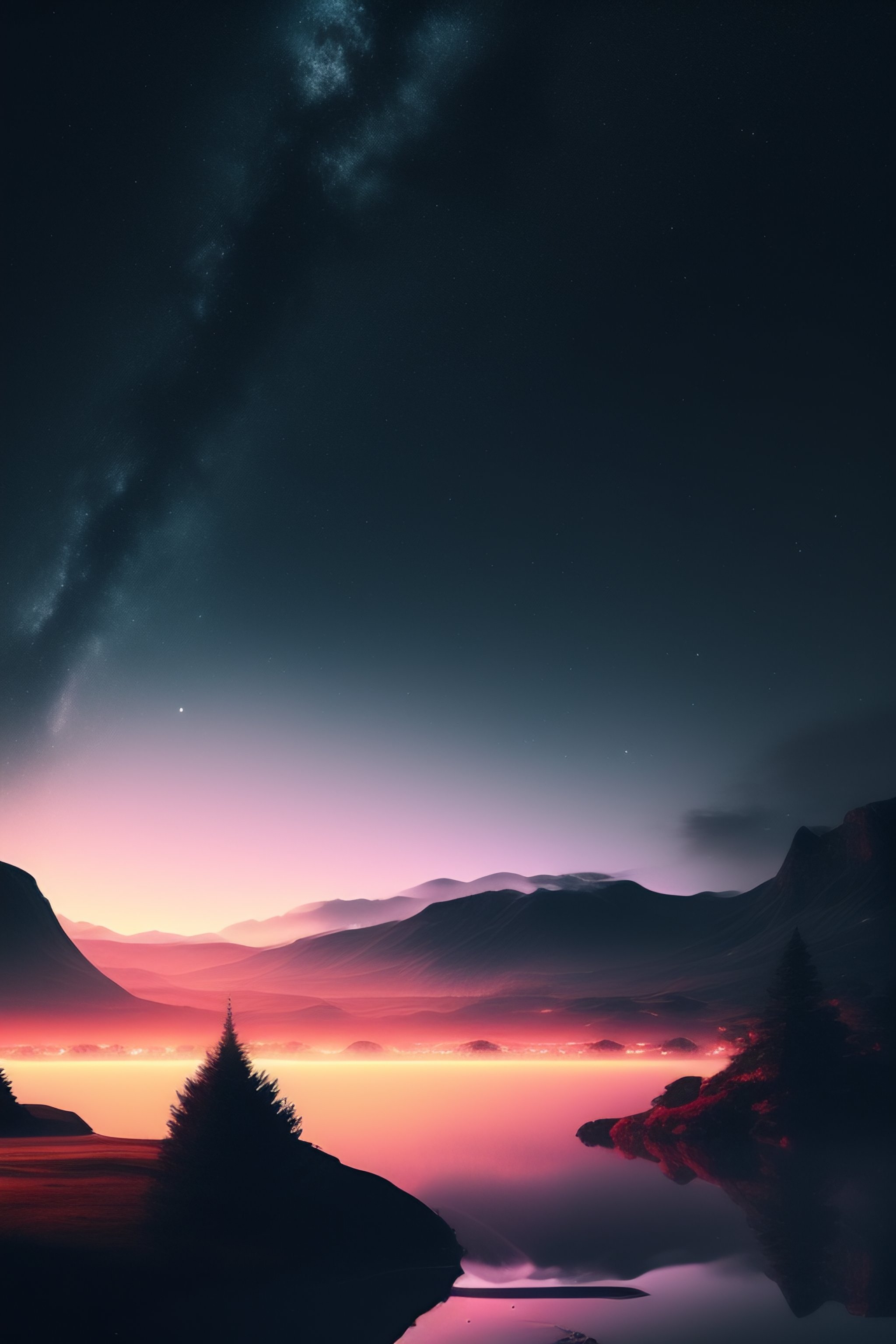 Lexica Dark themed phone wallpaper background