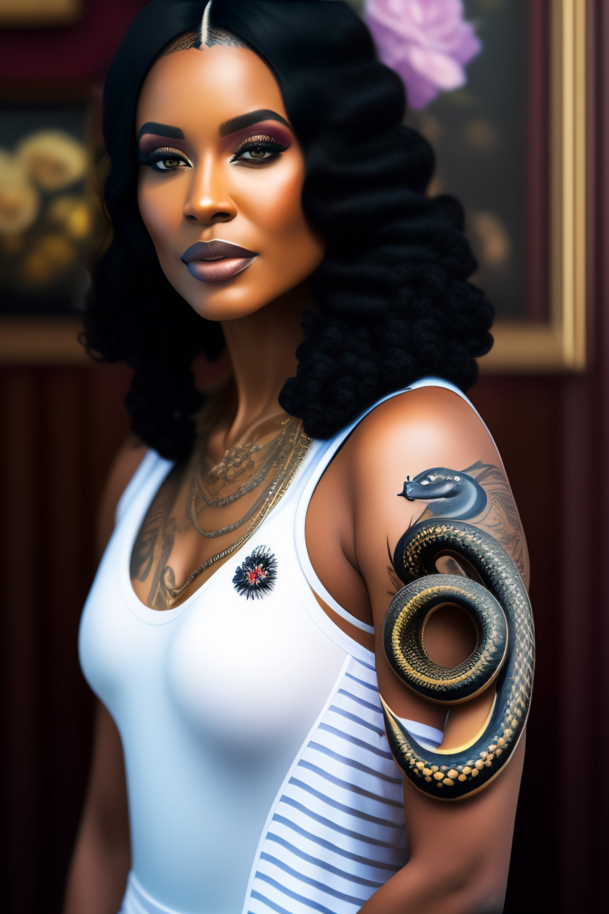 black women arm tattoos