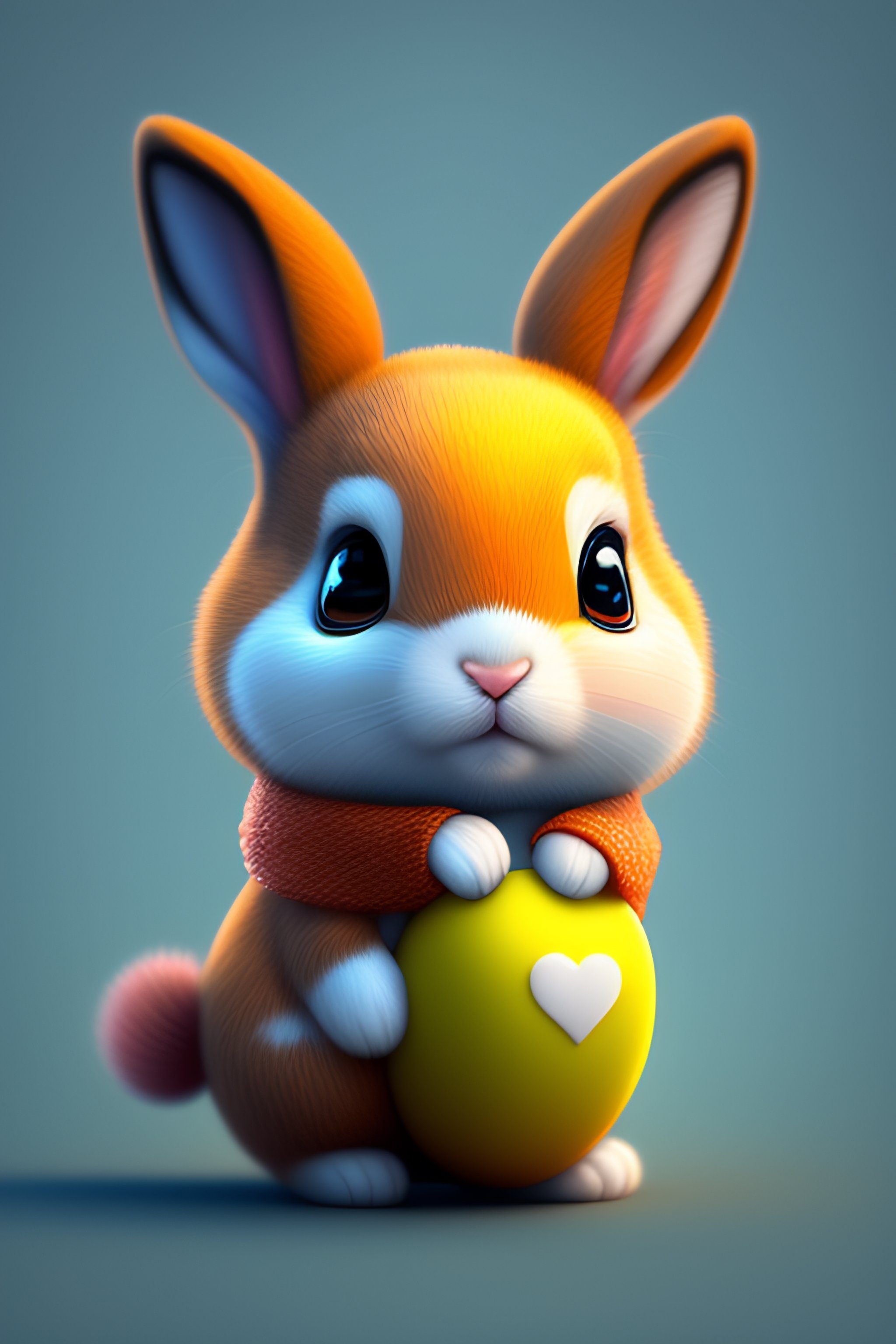Lexica - Cute and adorable cartoon rabbit baby, fantasy, dreamlike ...