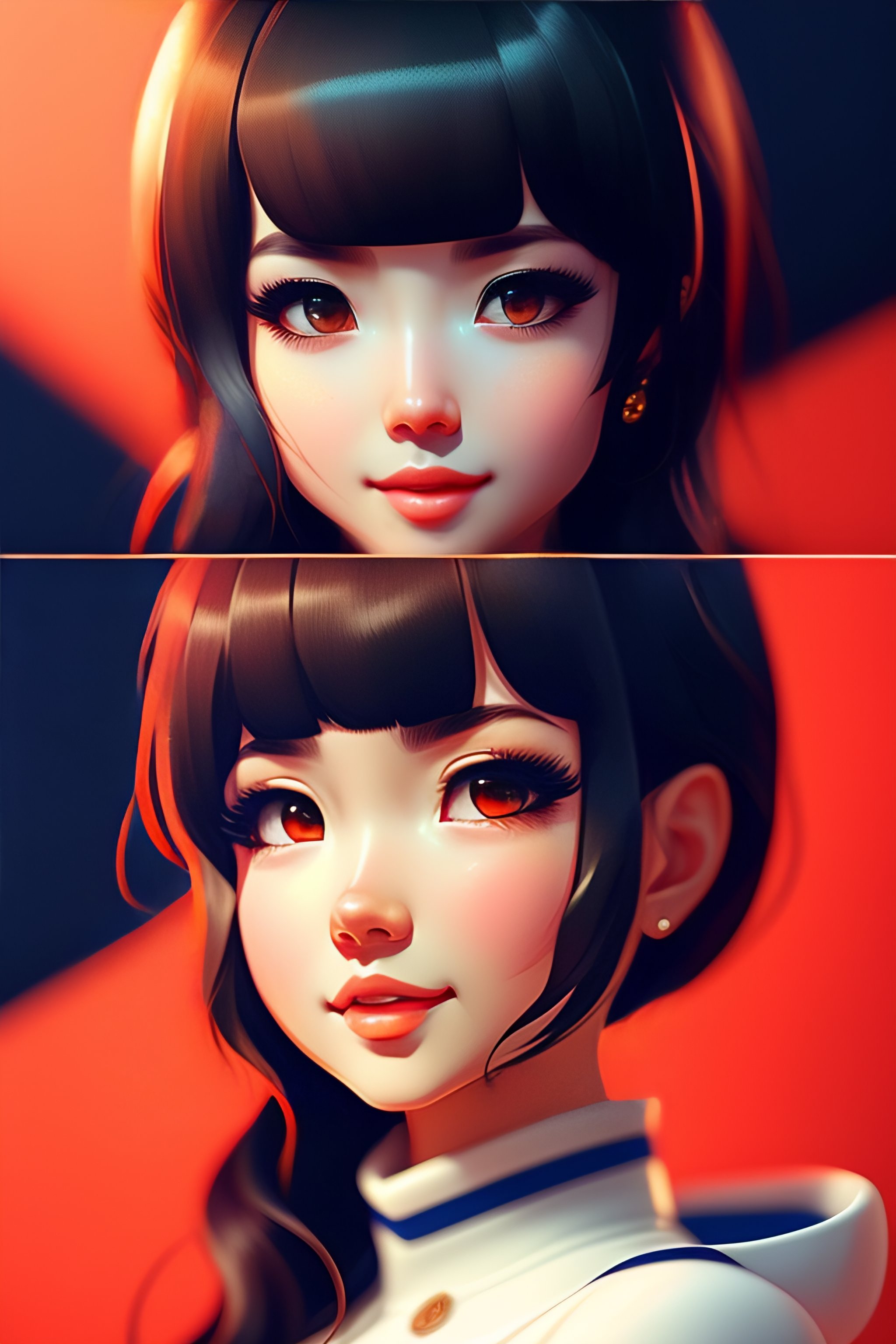 Lexica - Cute smile by Ilya Kuvshinov trending on artstation, faved ...