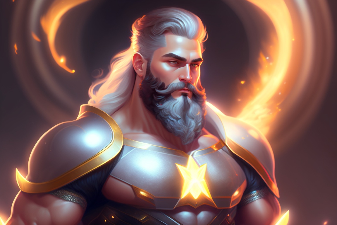 Lexica - Portrait of zeus full body, intricate, elegant, glowing lights ...