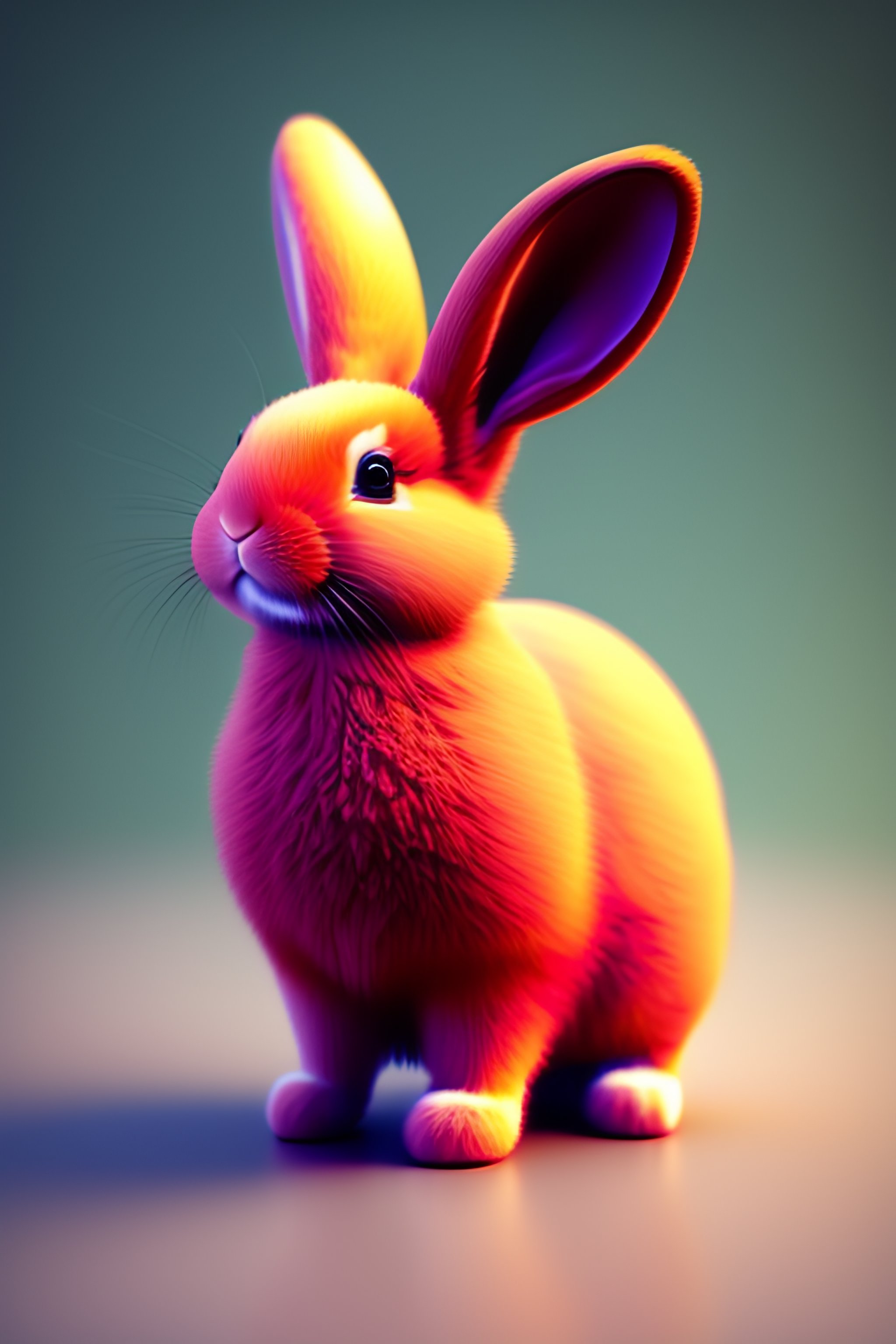 Lexica - Low poly kawaii rabbit japan