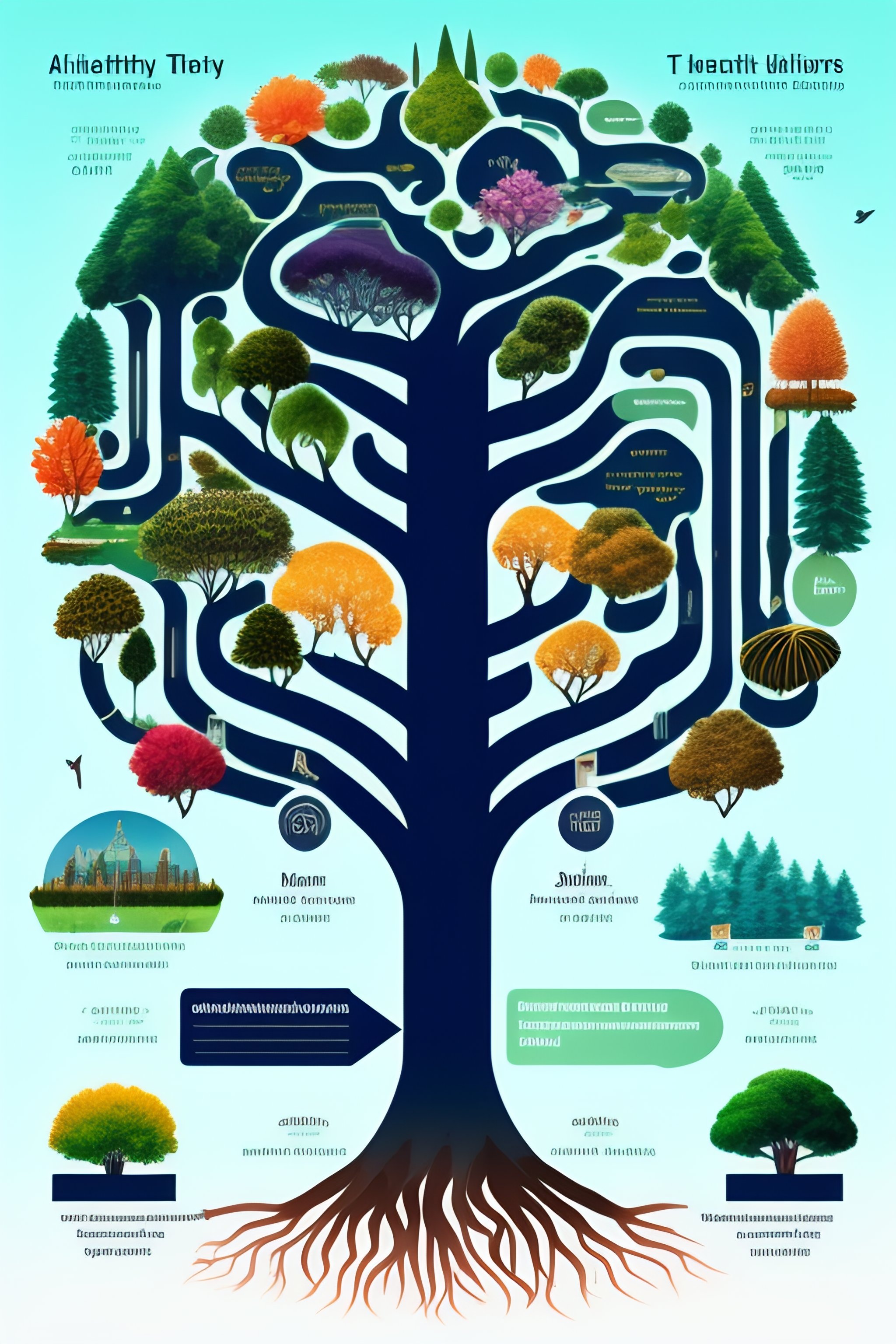 Lexica - Healthy power lightning tree roots heart fungi connected ...