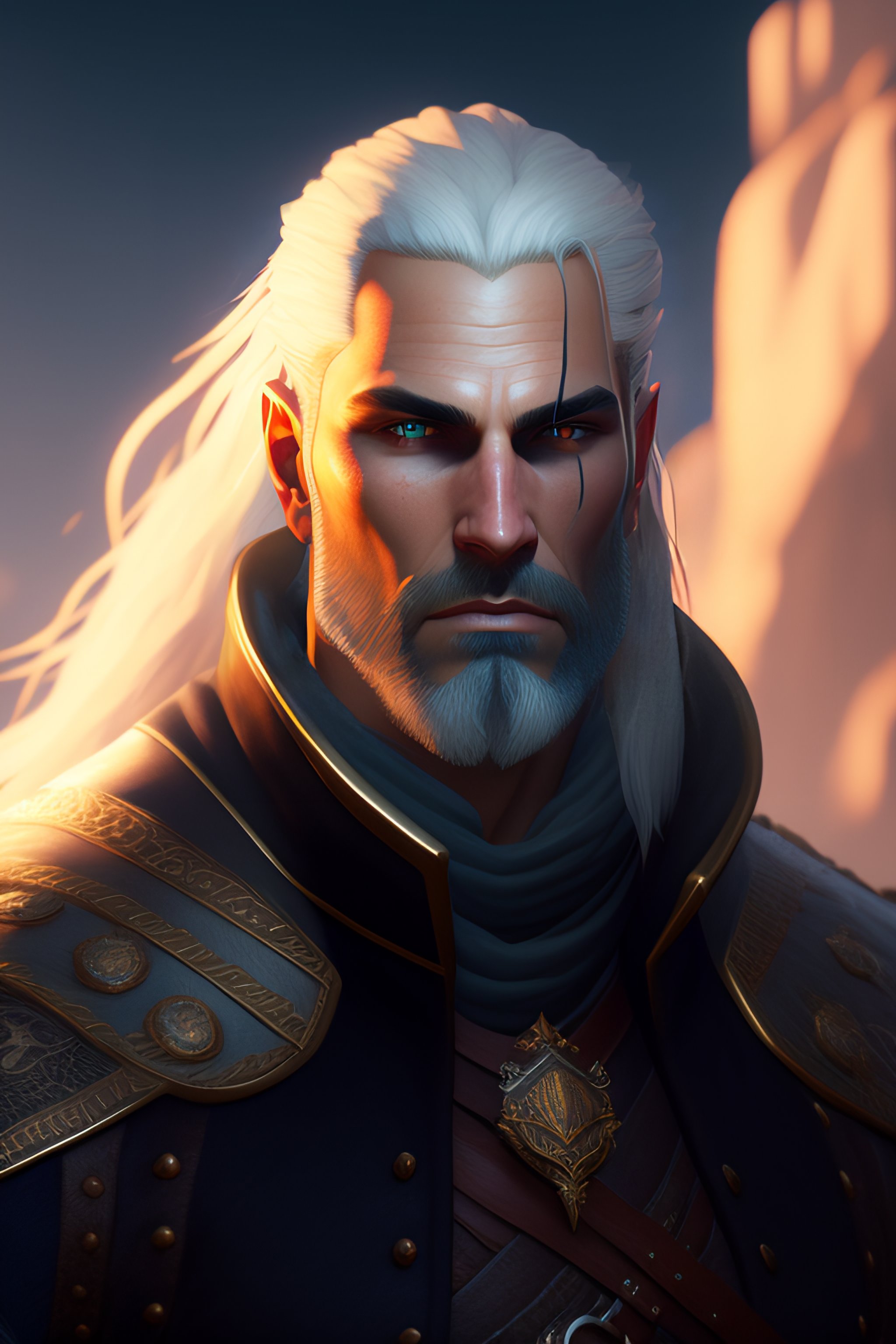 Lexica - Highly detailed portrait of geralt of rivia, stephen bliss ...