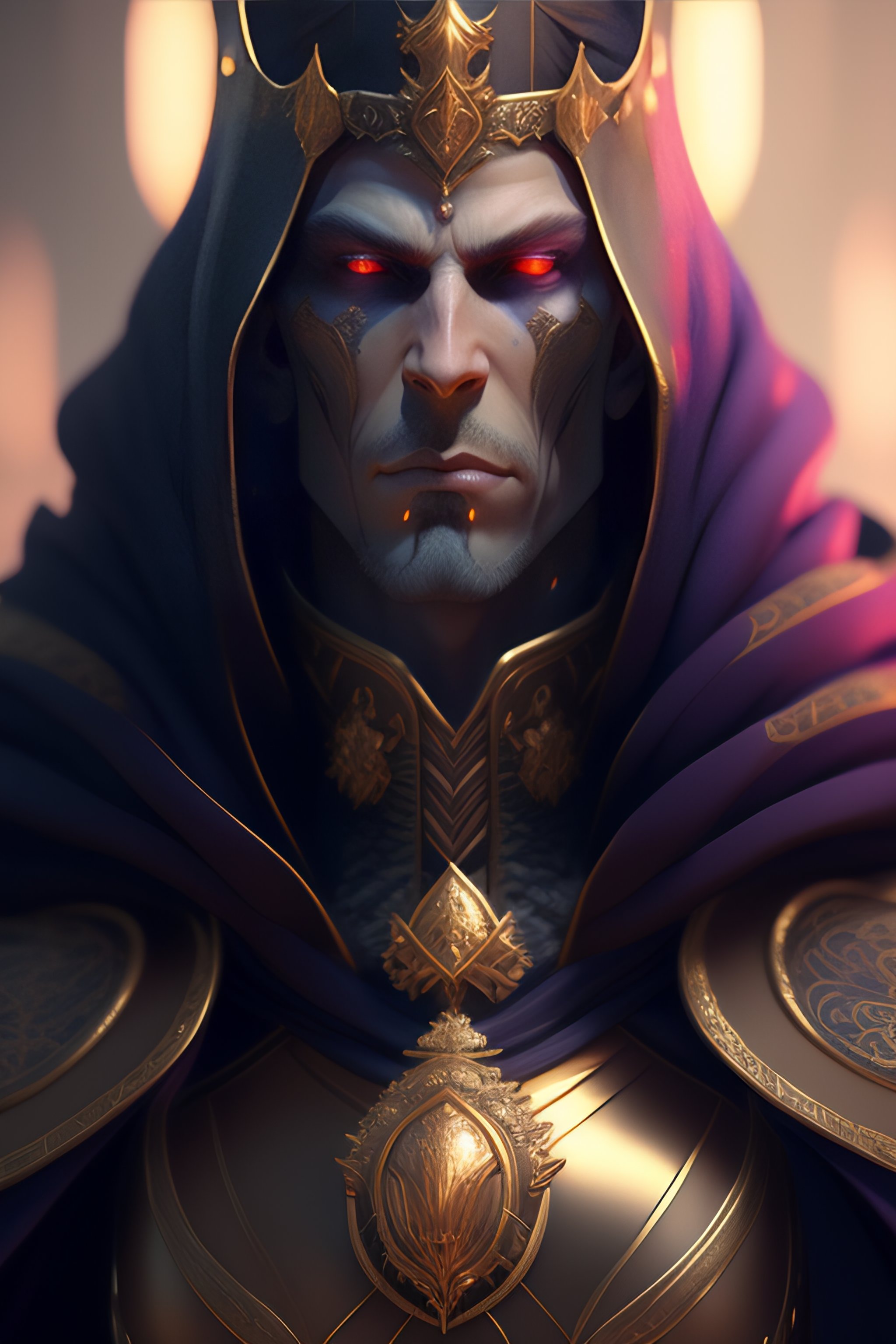 Lexica - Highly detailed portrait of majestic undead king, ainz ooal ...
