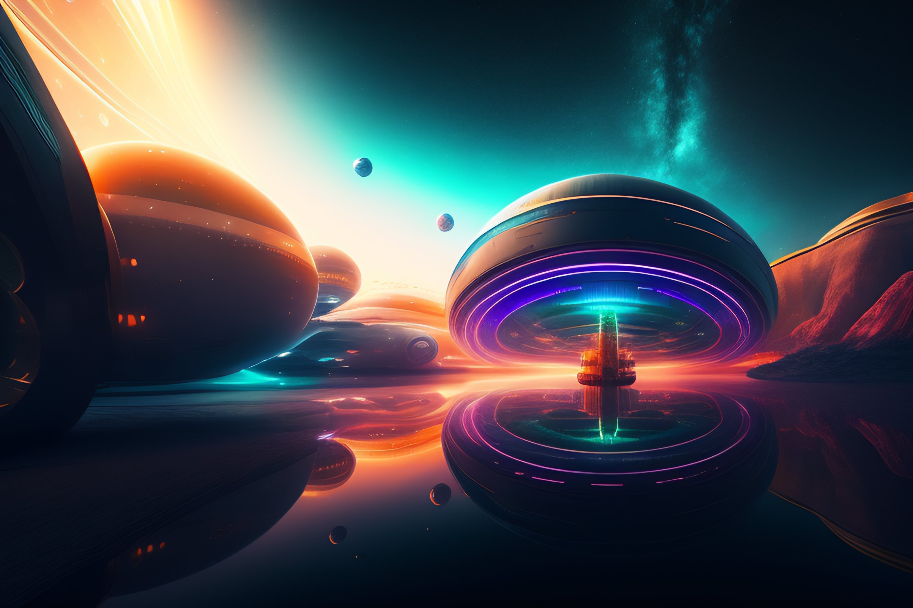 Lexica - A 360 degrees screen ， high tech about space and future ...
