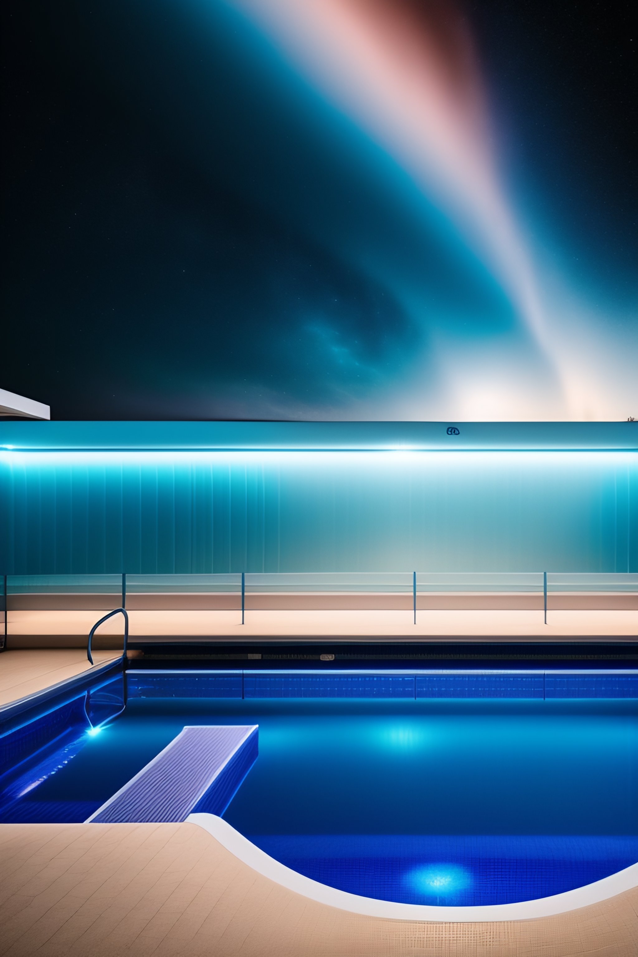 Lexica - Portrait of space in a Swimmingpool