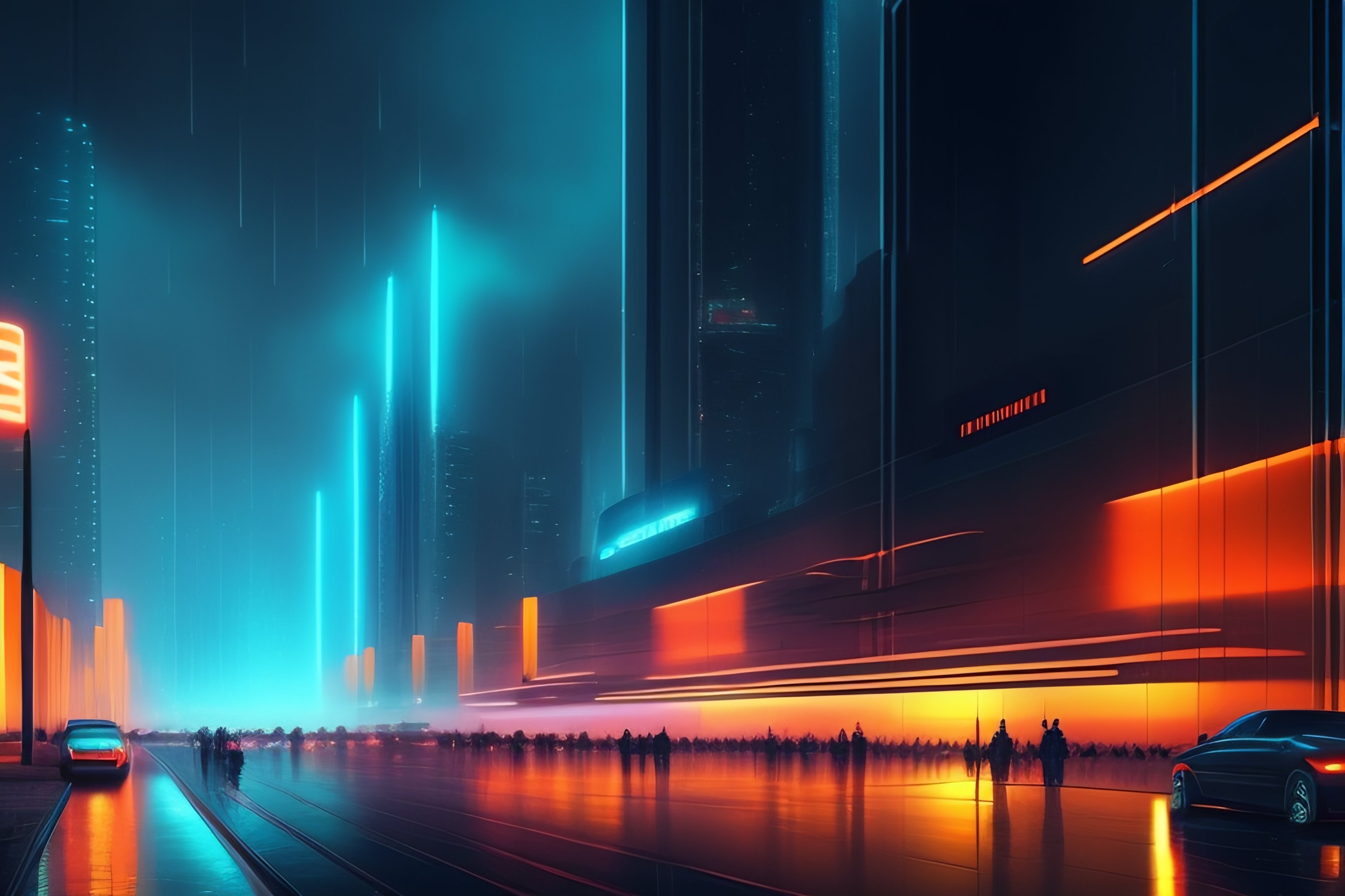 tron legacy cityscape