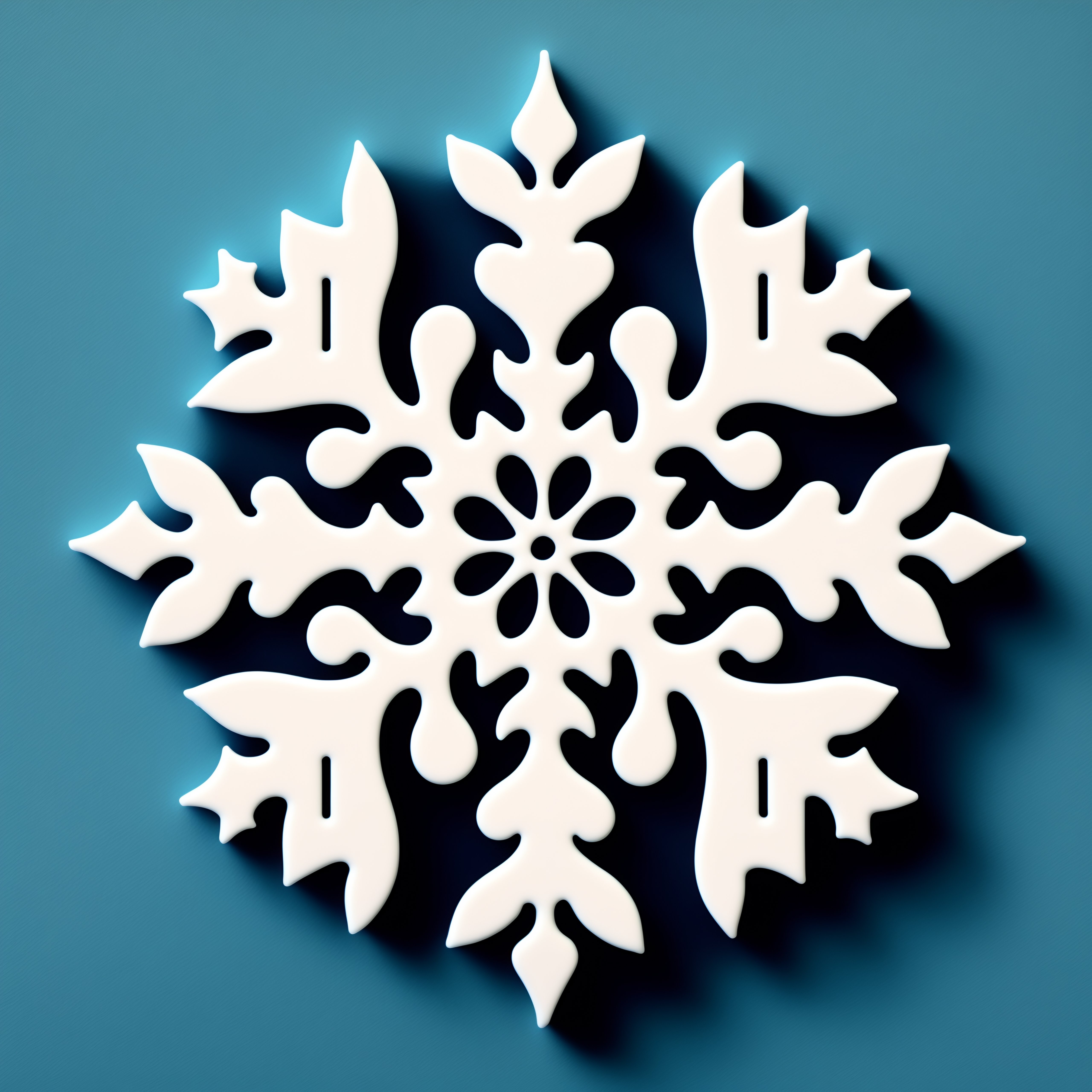 Lexica - Snowflake painting, handmade, icon, cute, simply, minimalist ...