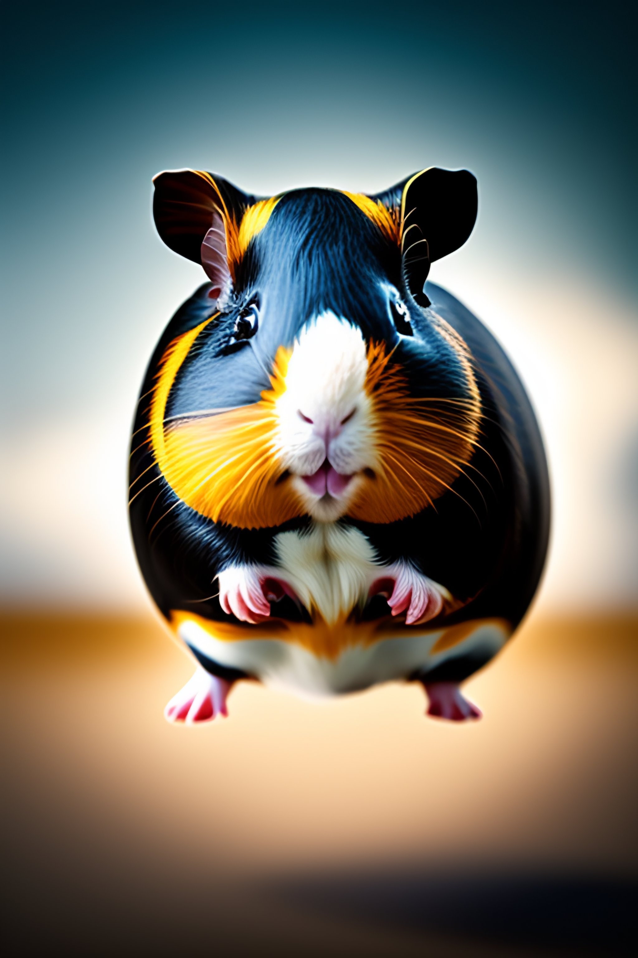 Lexica - Guinea pig super hero flying