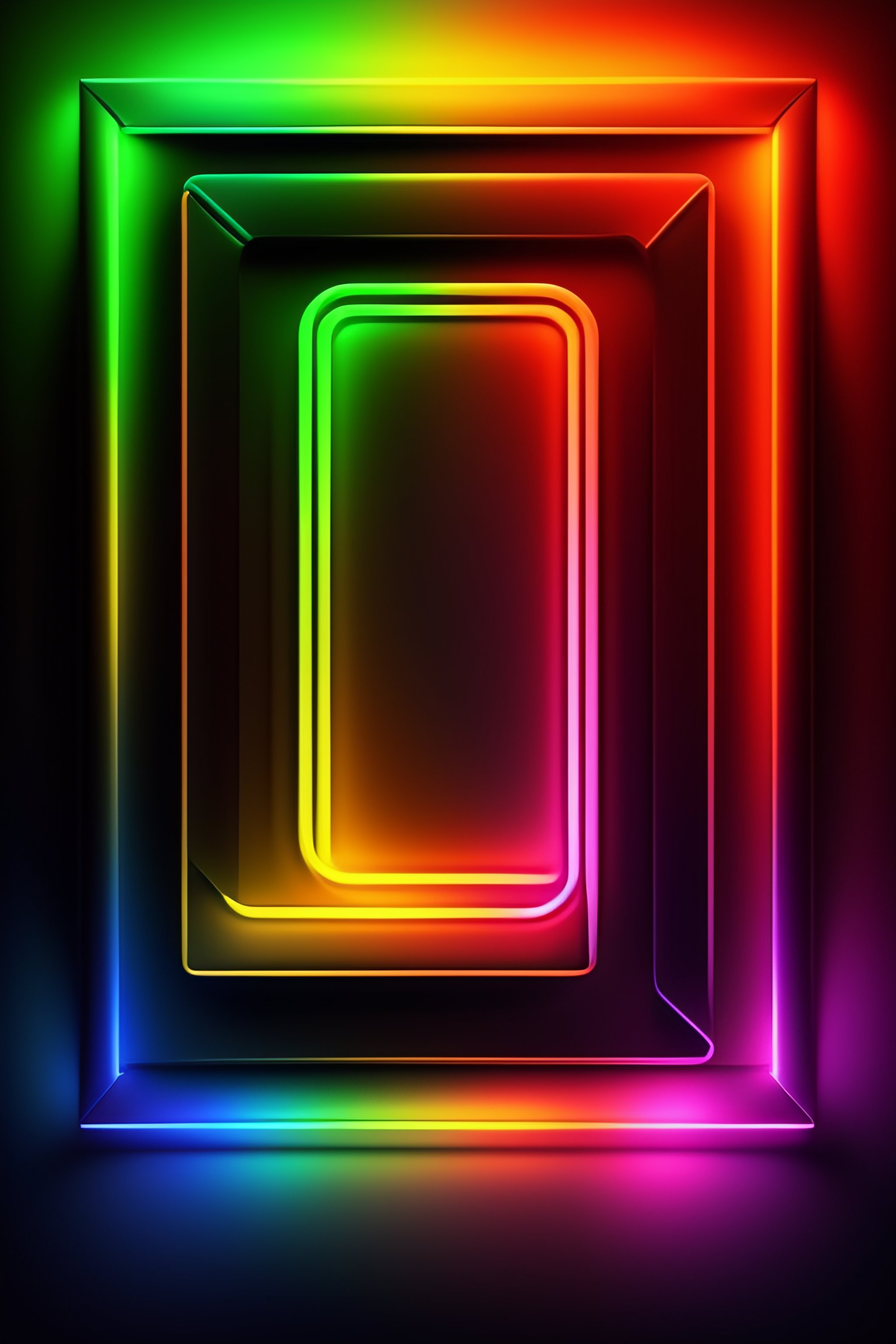 Lexica - Neon frame wallpaper