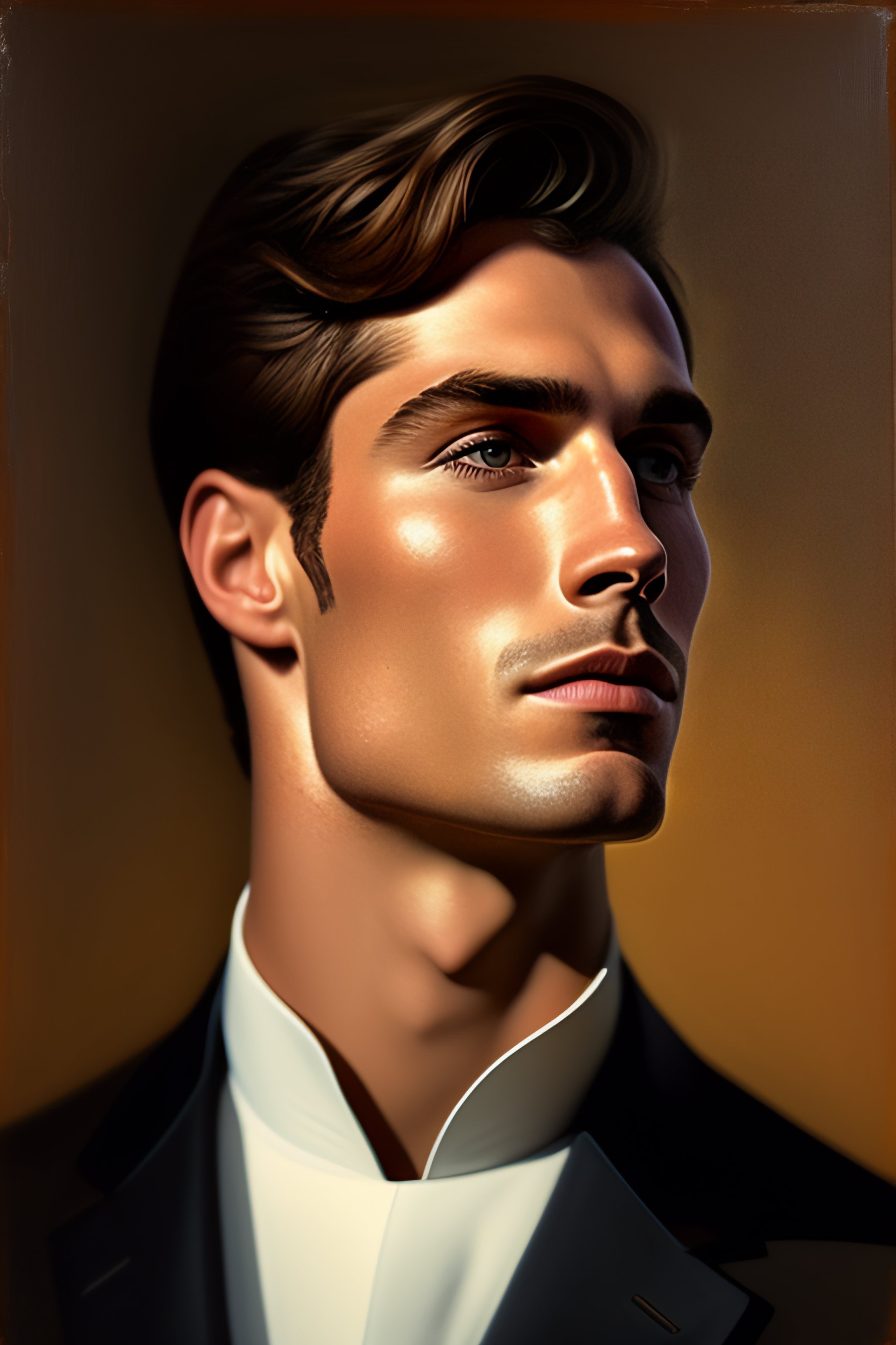 Lexica - Portrait of a handsome, confident man, rimlight