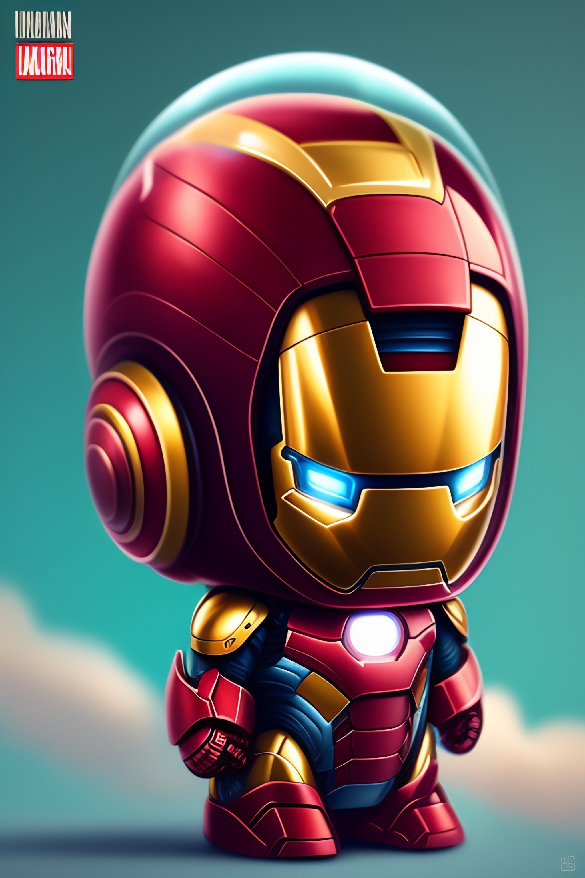 baby iron man cartoon