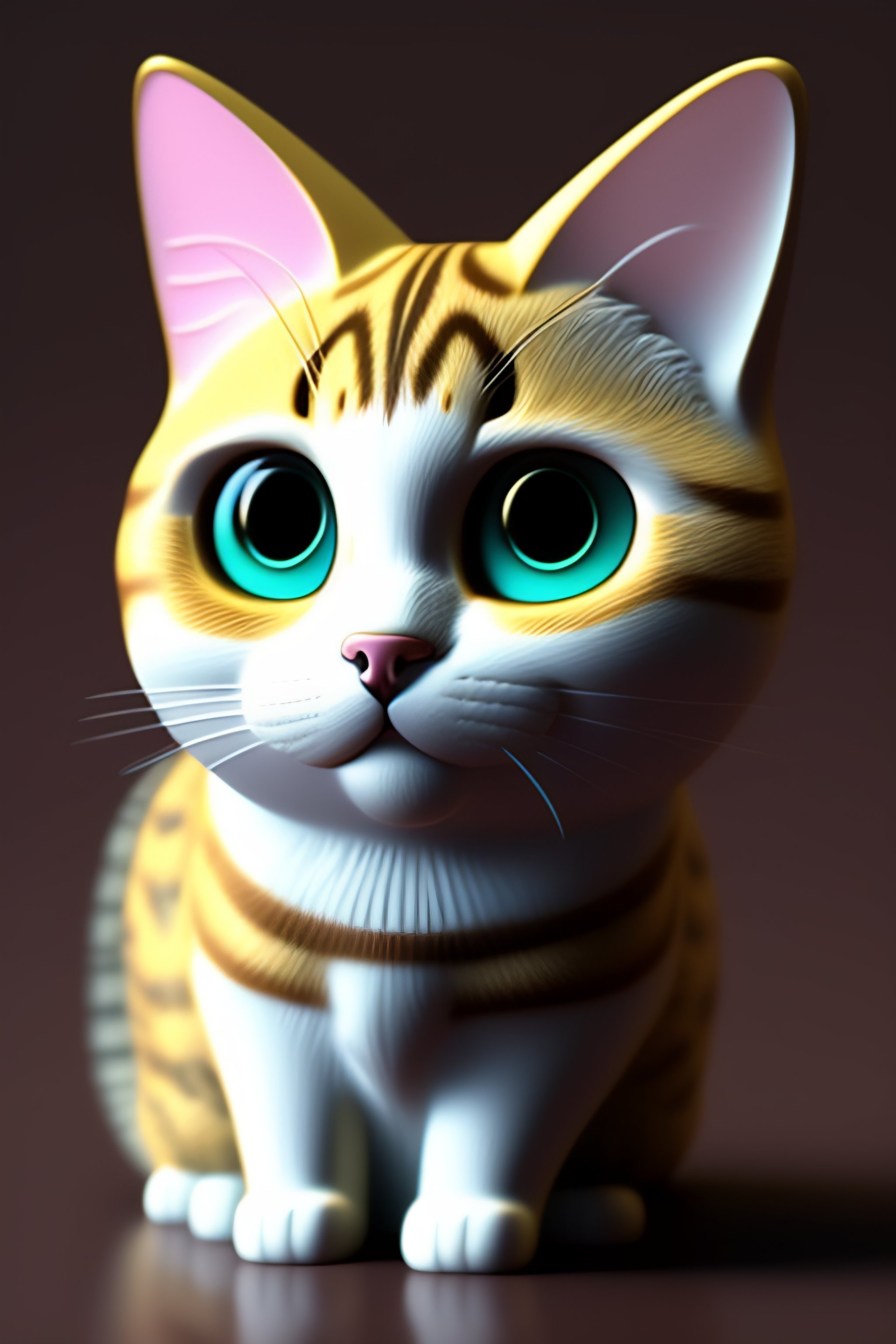cute cartoon cats with big eyes