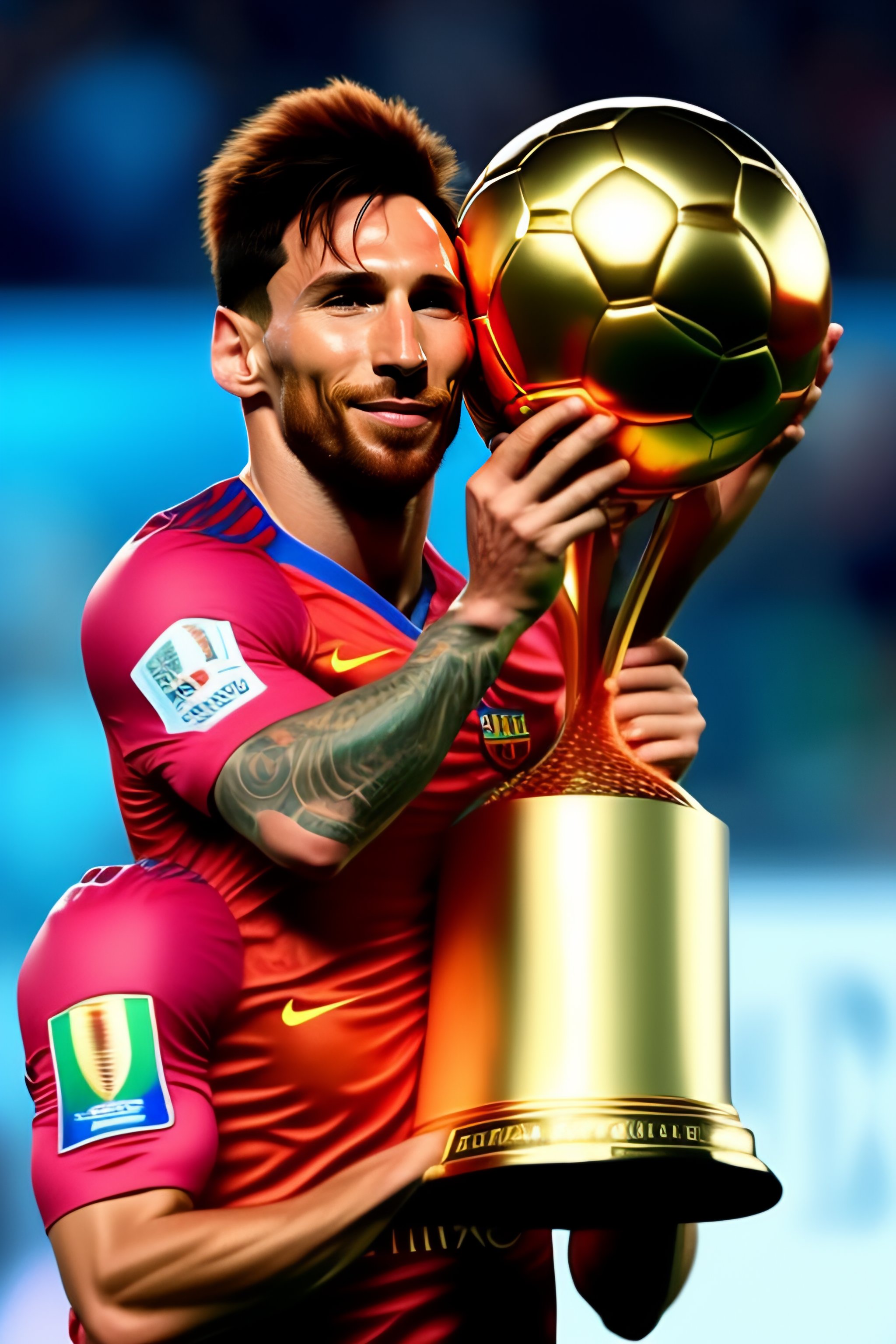 Lexica Leo Messi Con La Copa Del Mundo