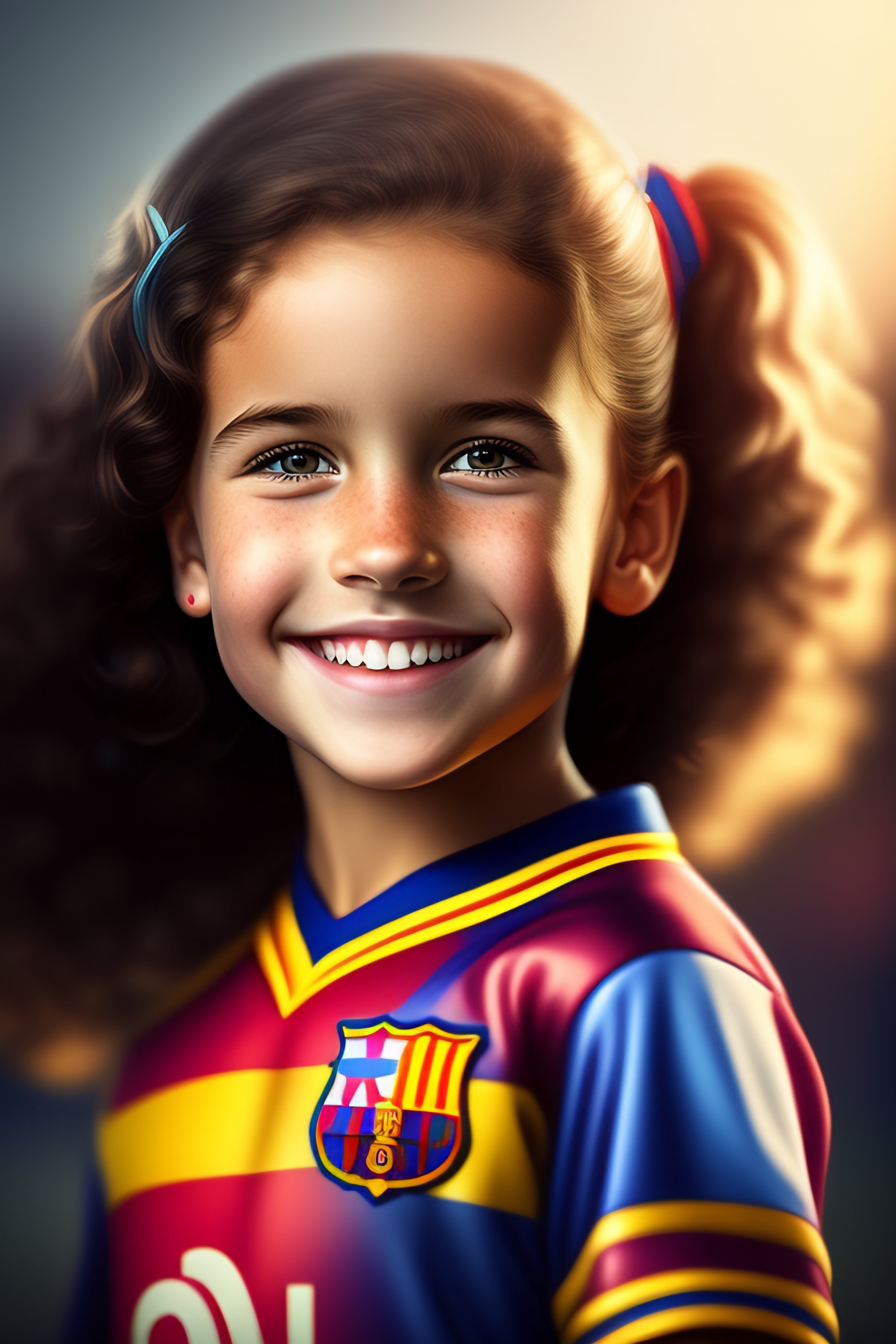 Girl best sale barcelona jersey