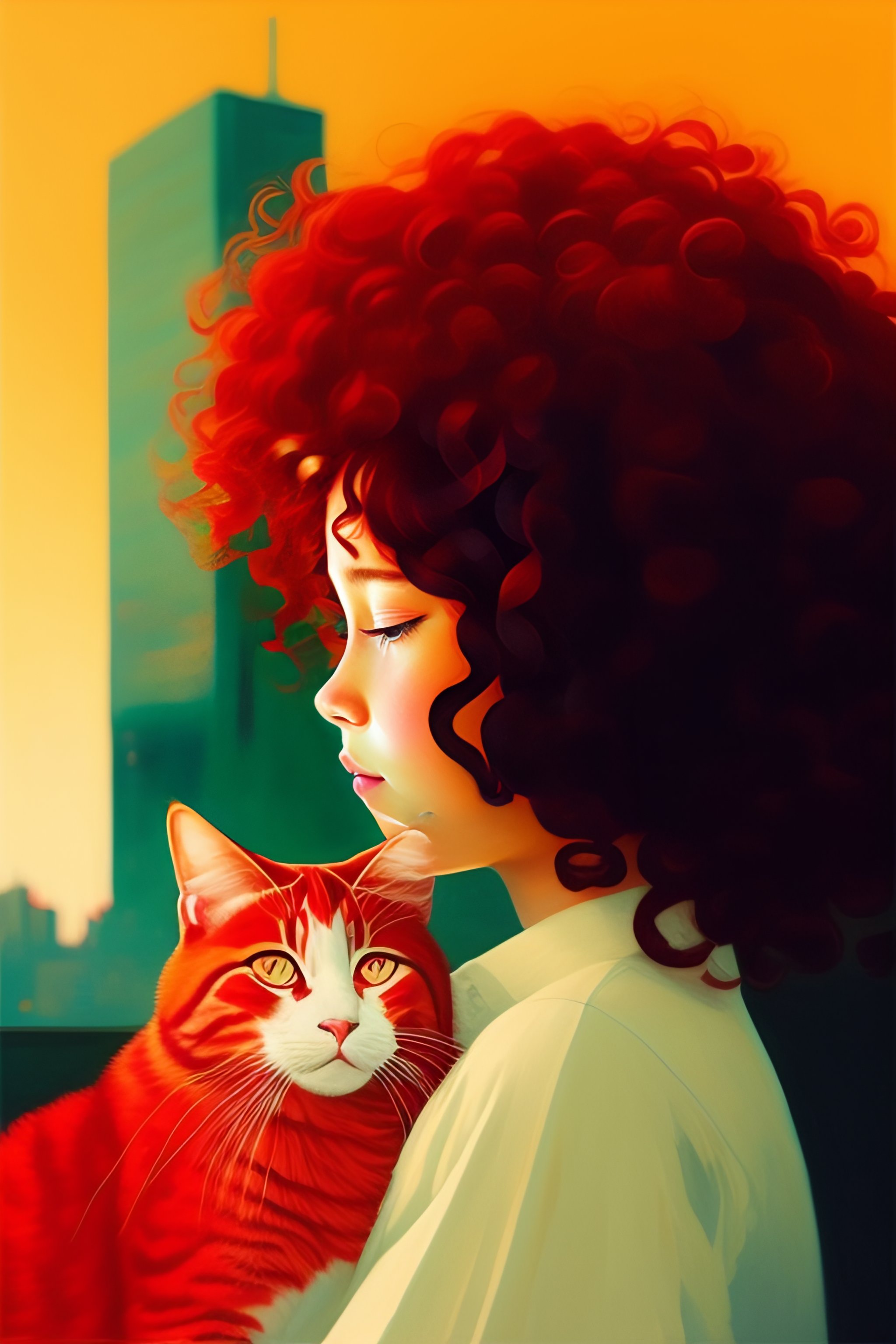 tumblr red curly hair