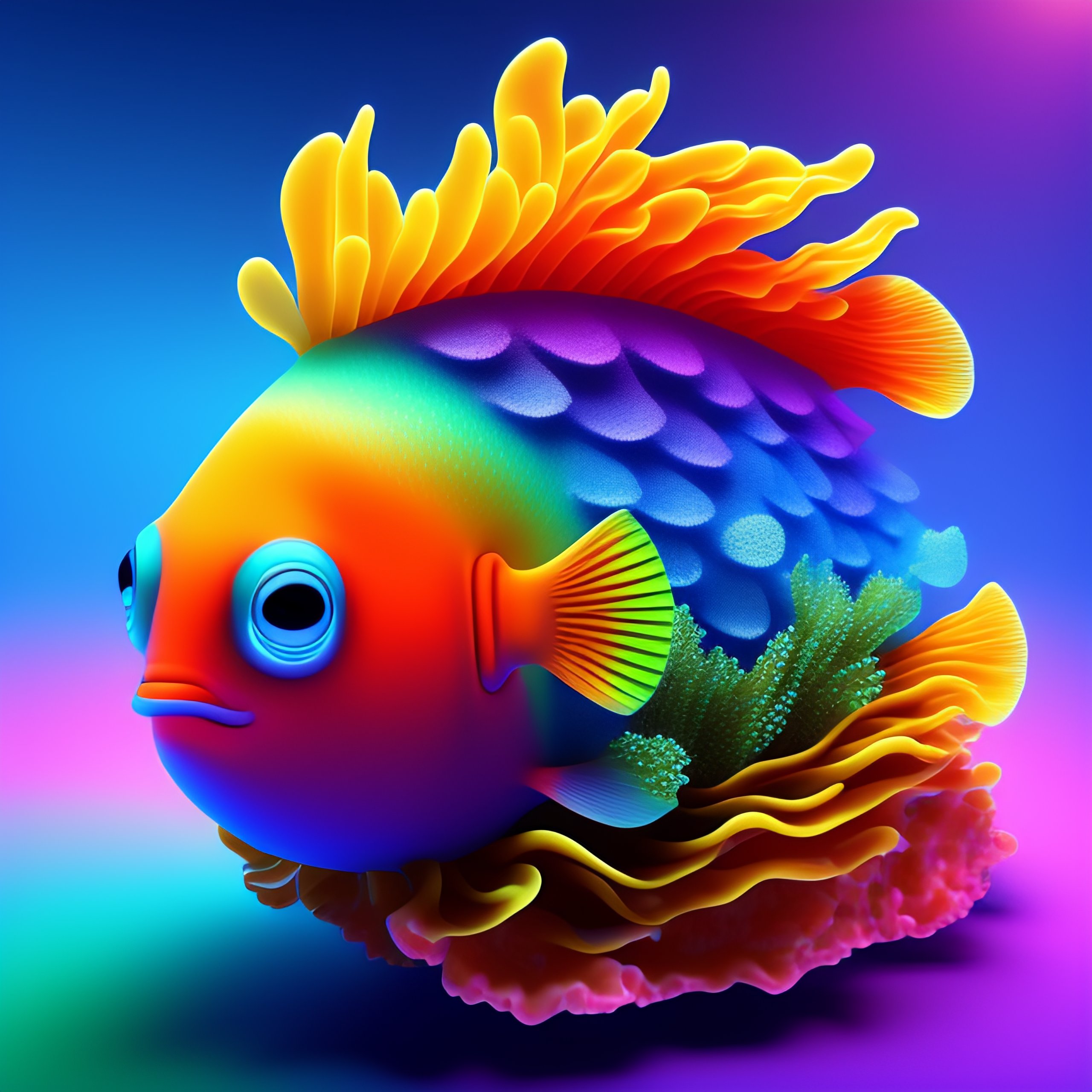 3d animated fish wallpaper