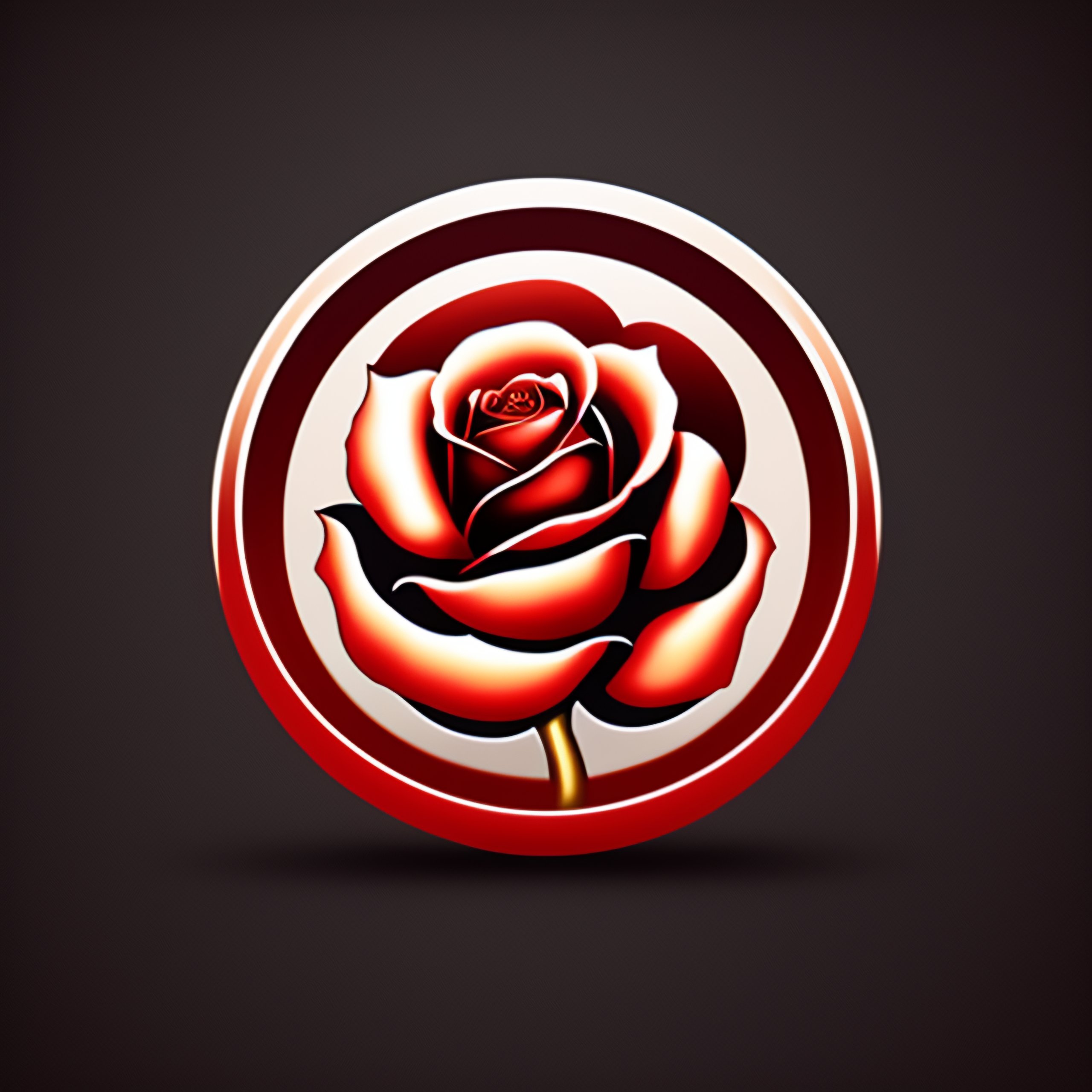 rose vector logo