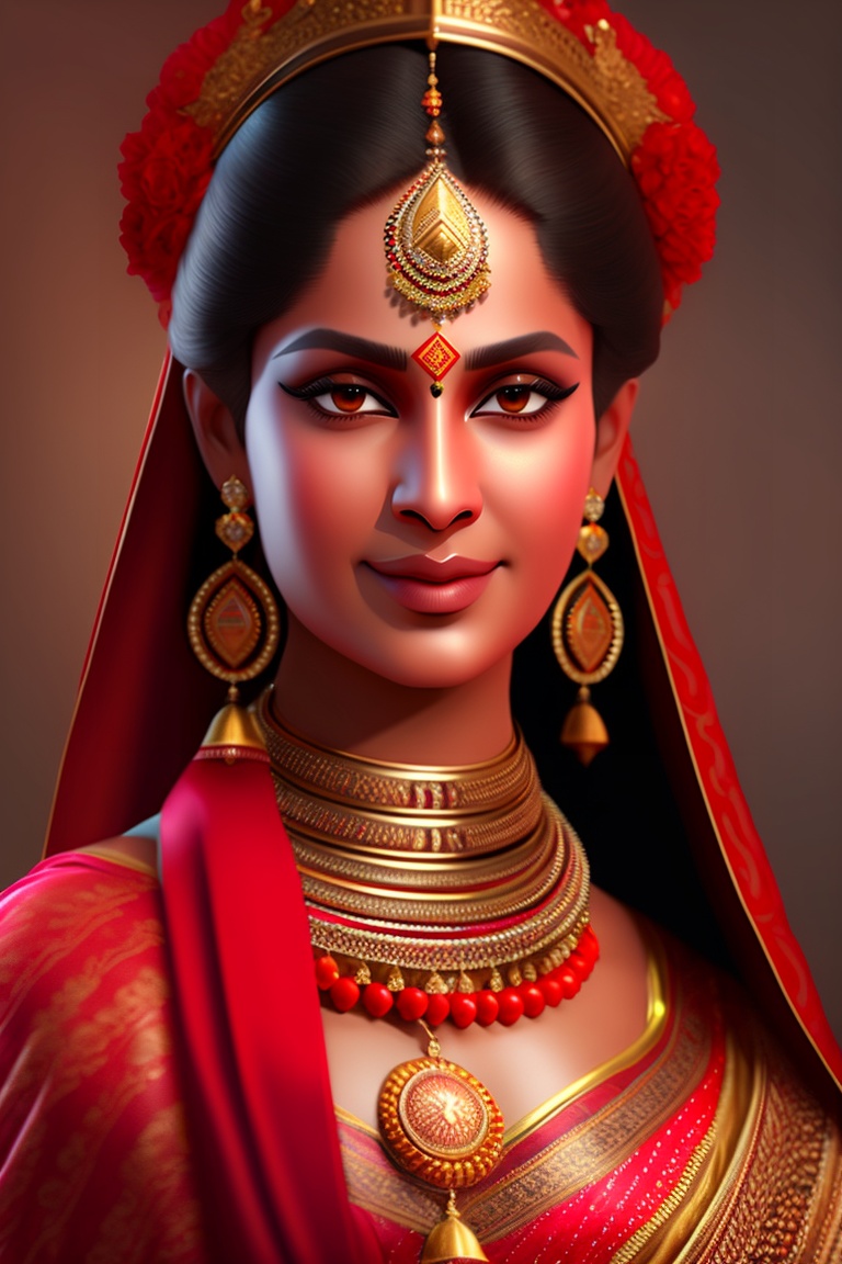 Lexica - Generate a realistic humanoid mata sheronwali with four hand ...