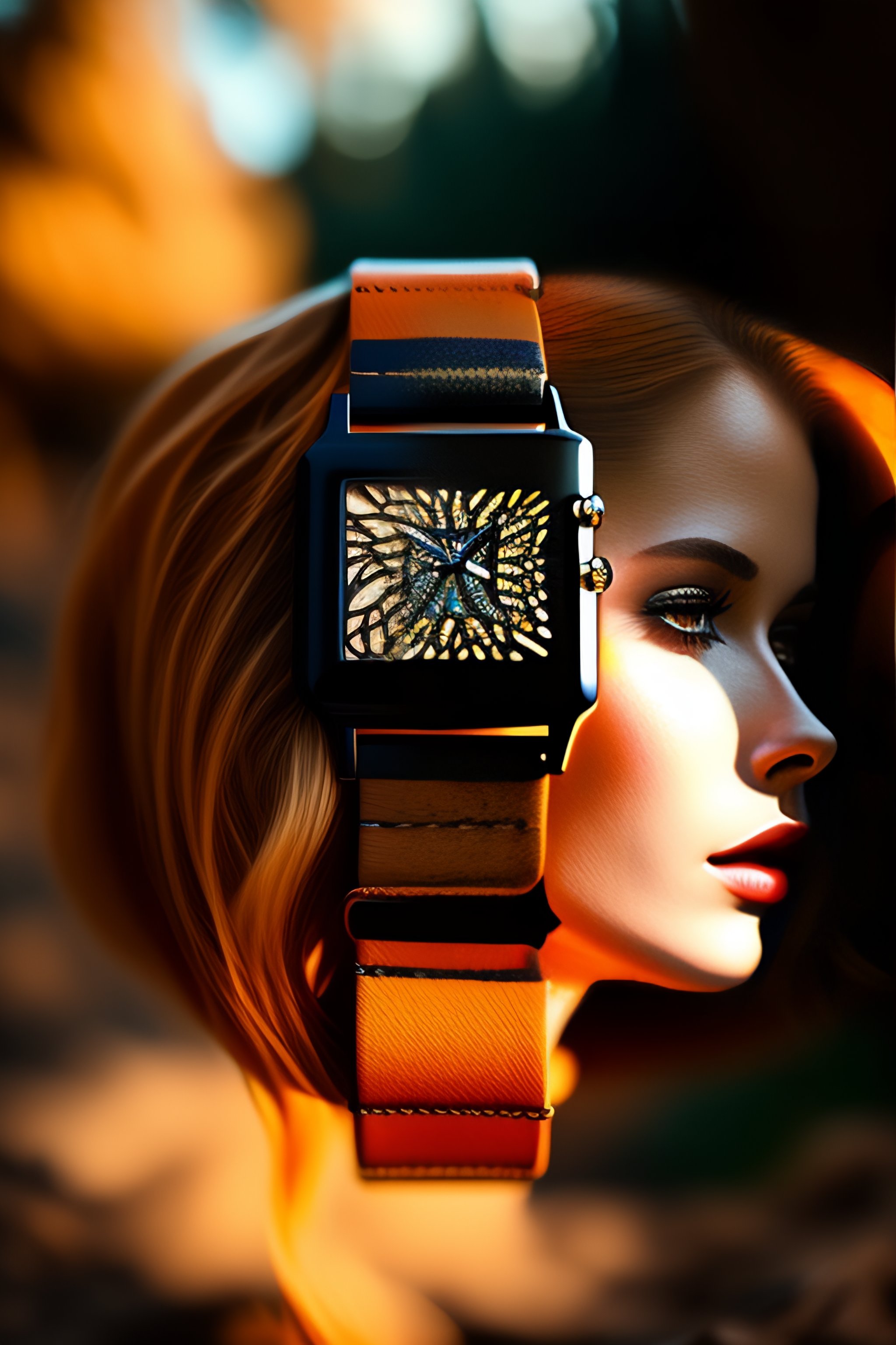 Lexica - Watch with forest as face