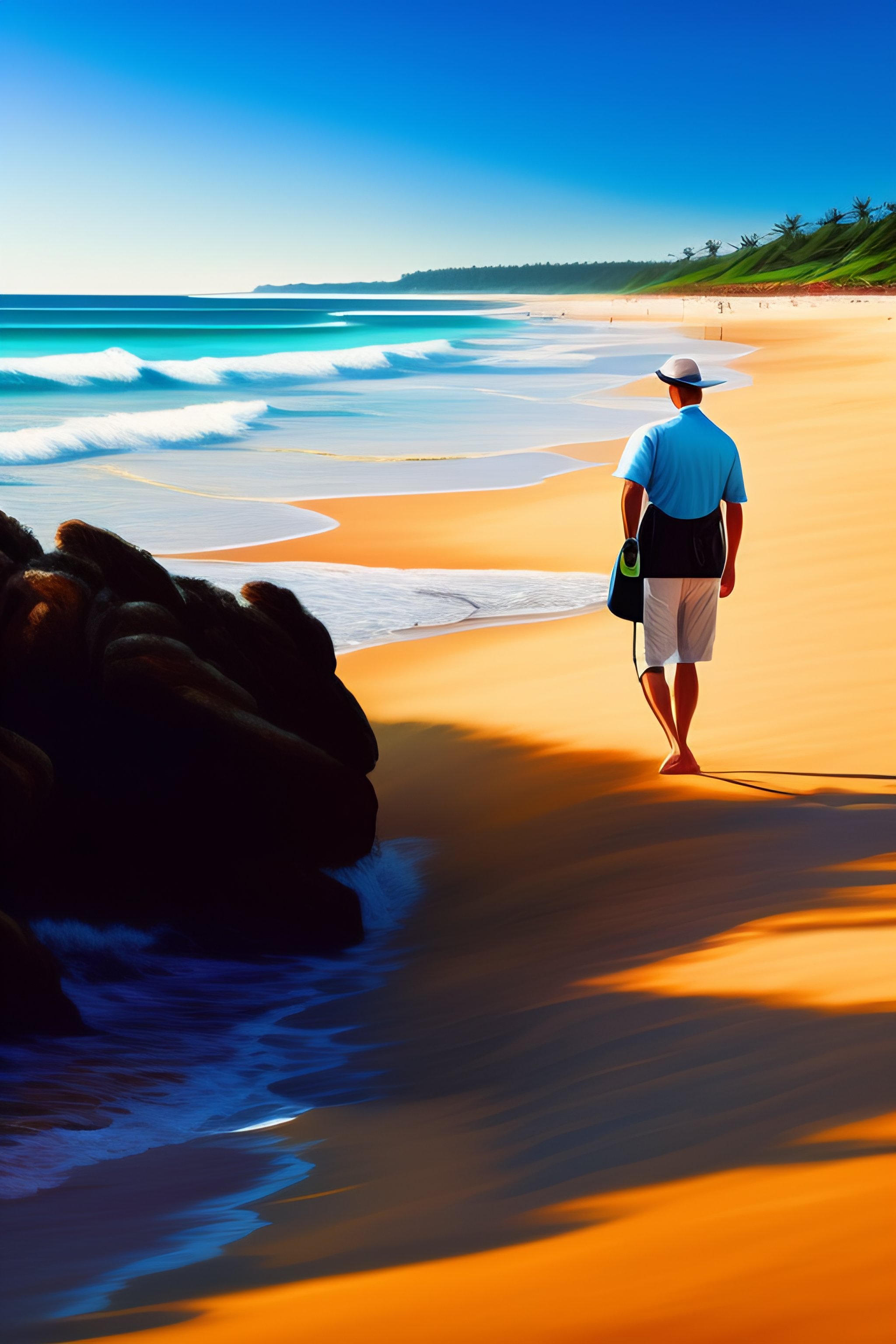 Lexica - Painting people beach