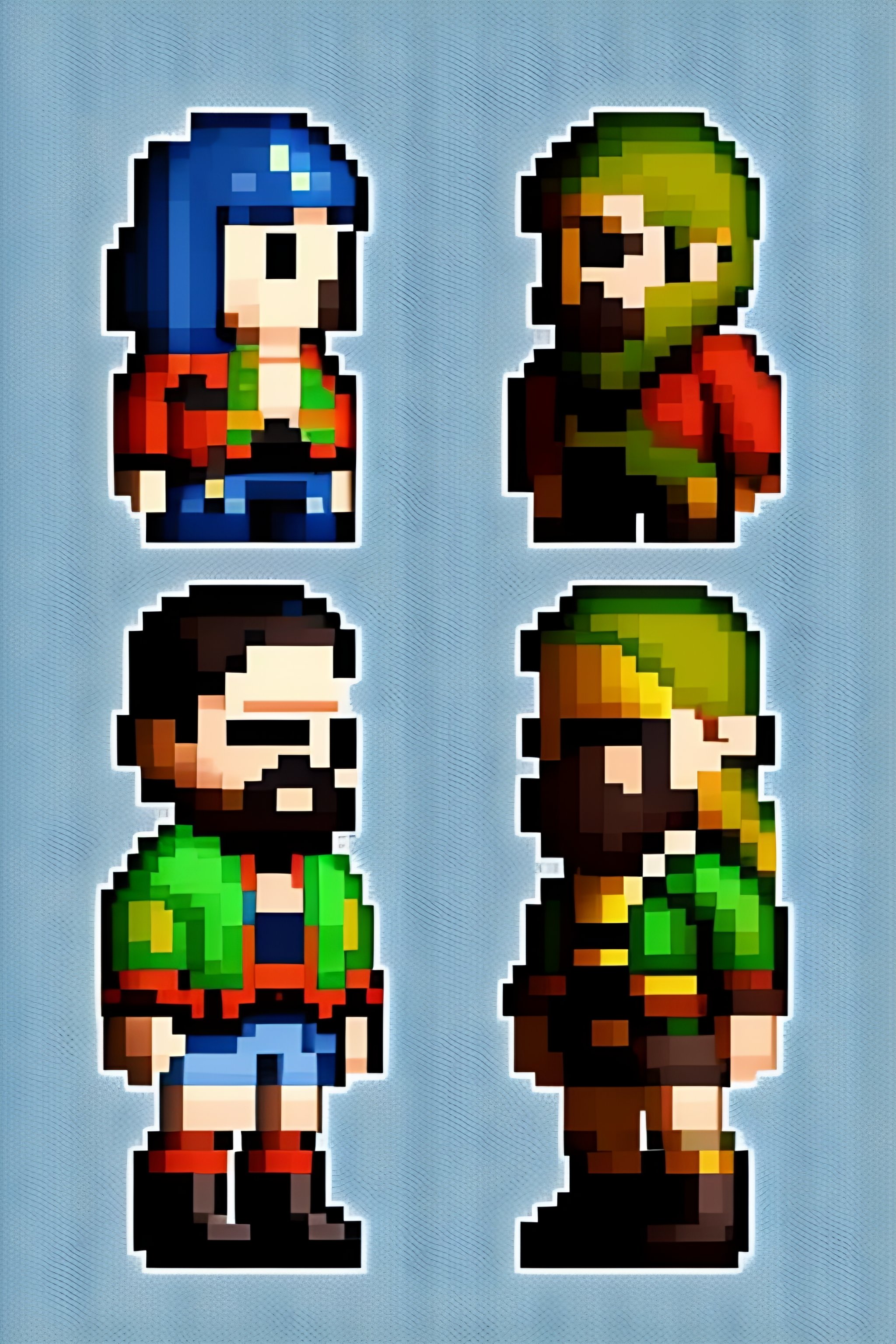 8 bit zelda characters