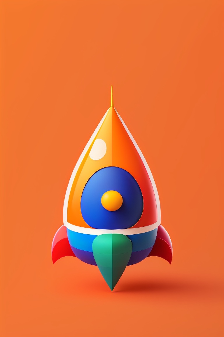 Lexica - Rocket in svg chubby, not so realistic , that can be animated ...