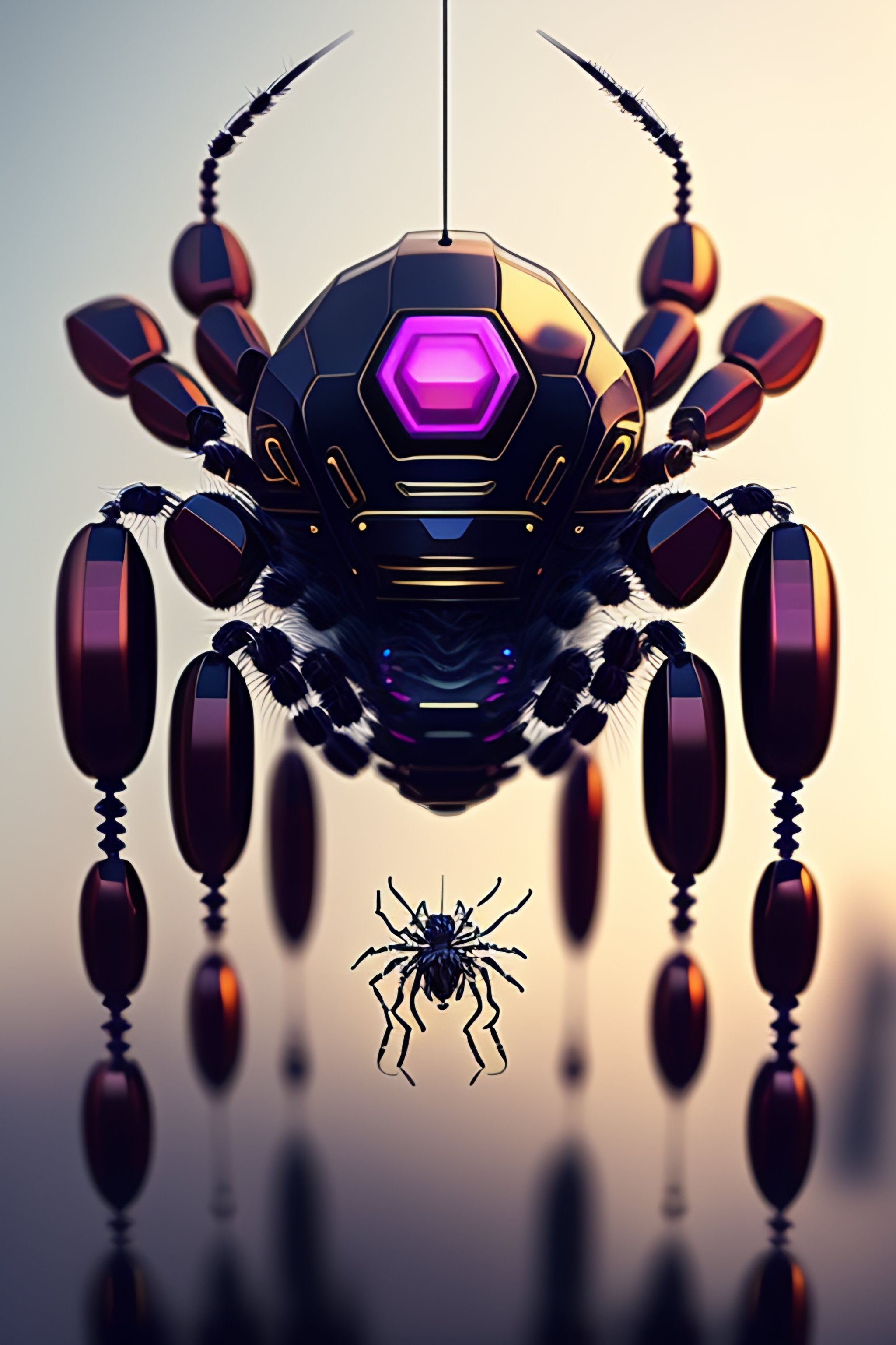 Lexica - Robot spider, anime style